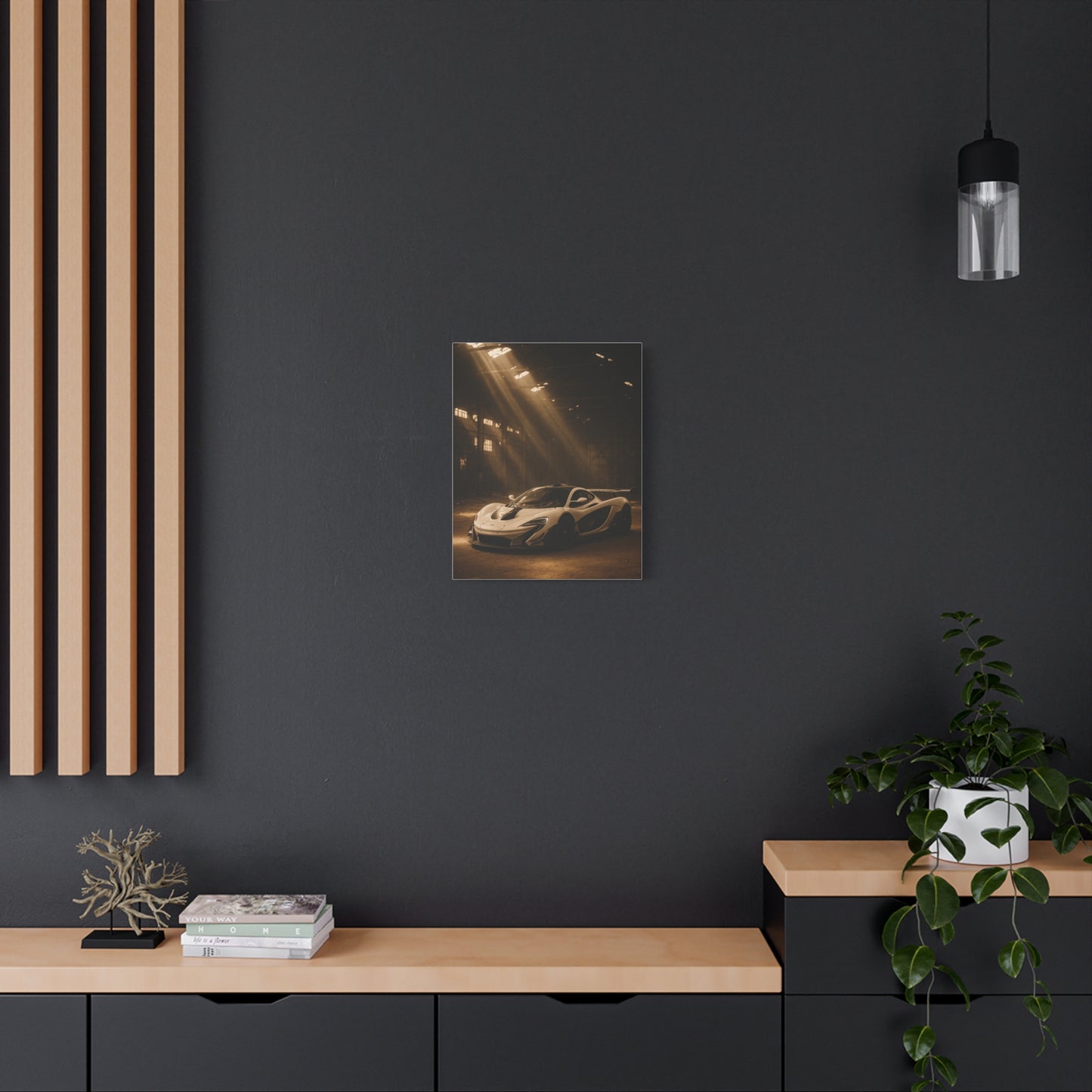 Canvas Print - McLaren 720s Stored Away in a Barn