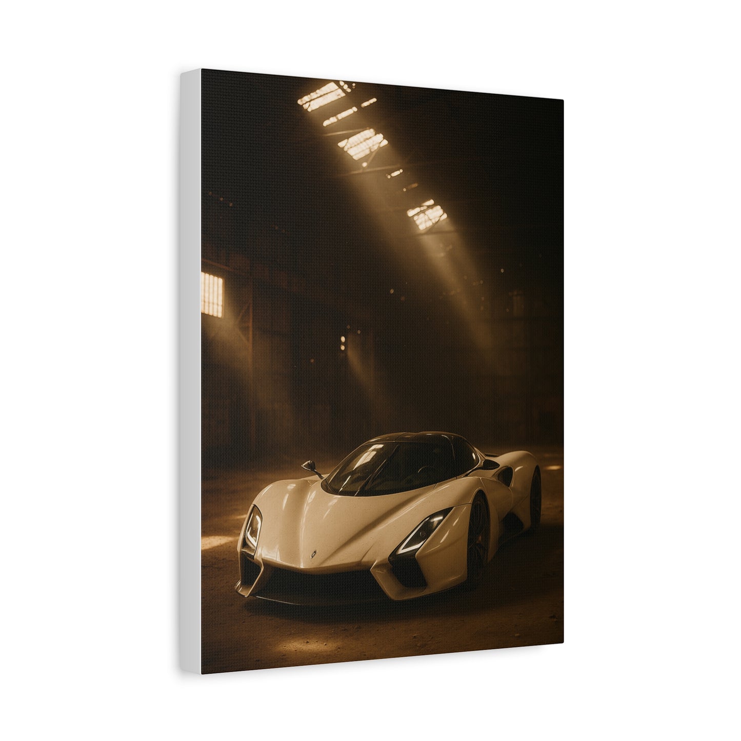 Canvas Print - SSC Tuatara in a dusty barn Wall Art