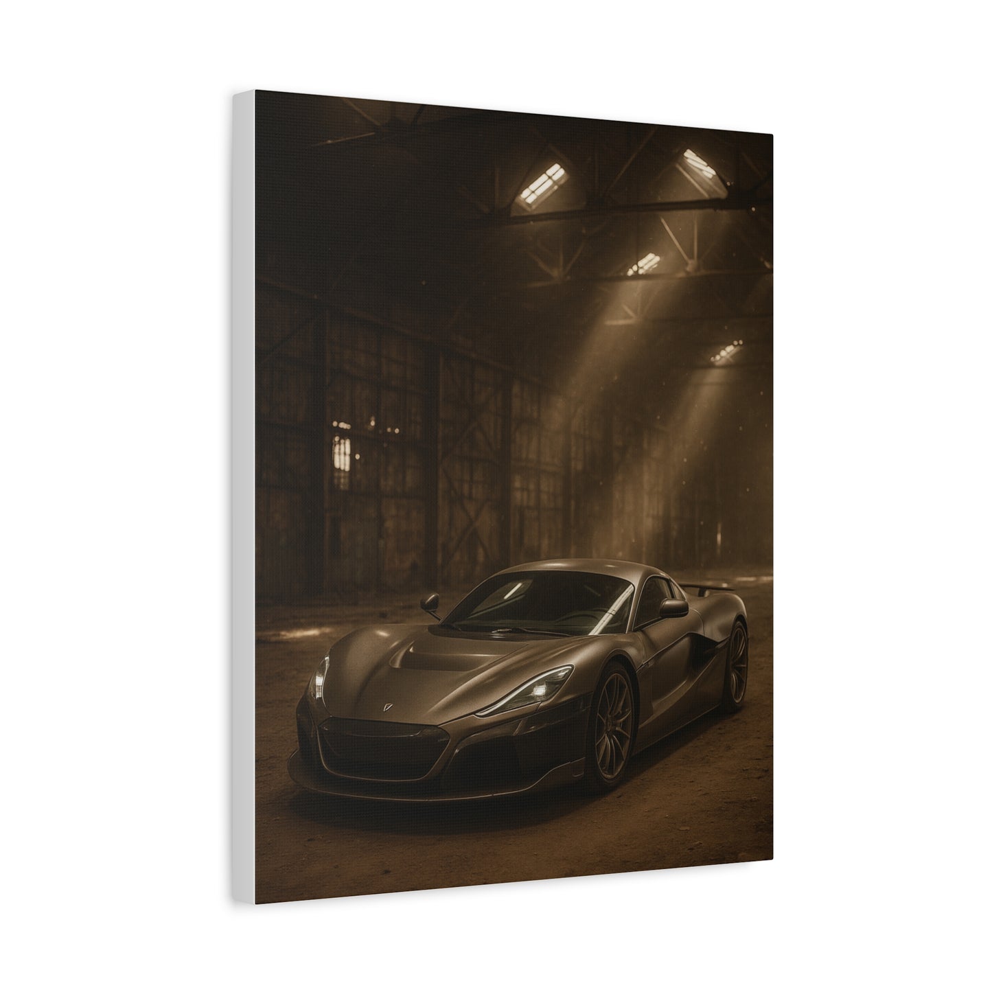 Canvas Art - Rimac Nevera in a Dusty Barn