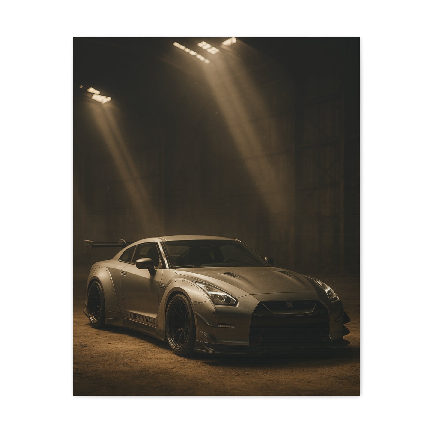 Canvas Print - Nissan GT-R R35 NISMO in a Dusty Barn