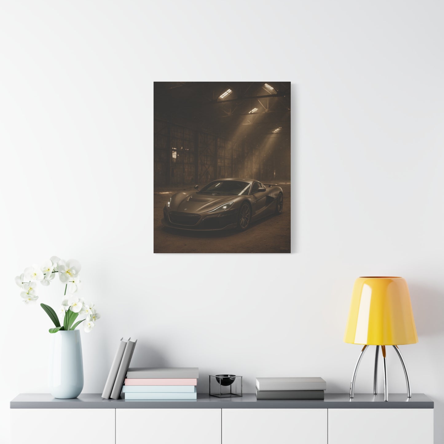 Canvas Art - Rimac Nevera in a Dusty Barn