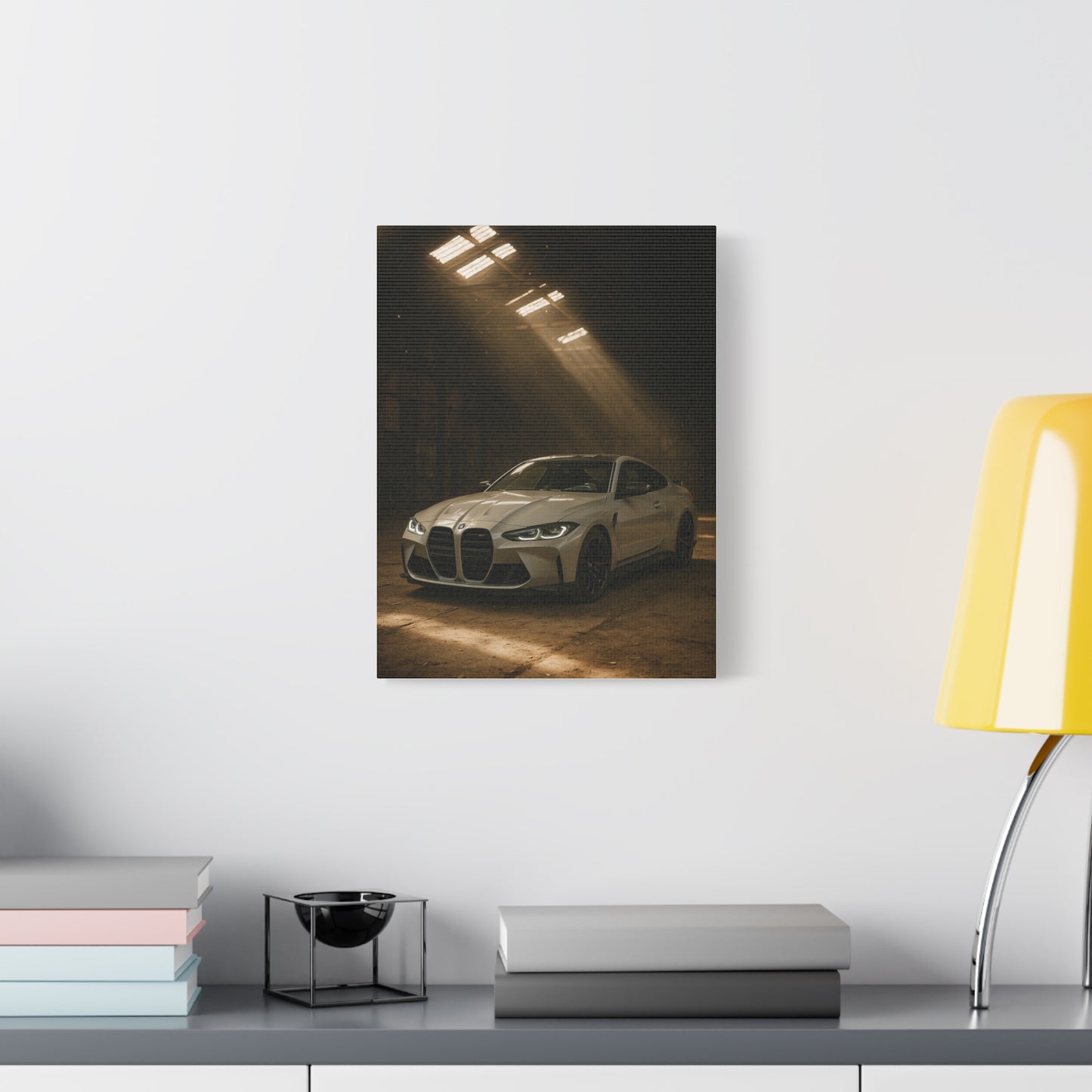 Canvas Print - BMW Stored Away in a Barn