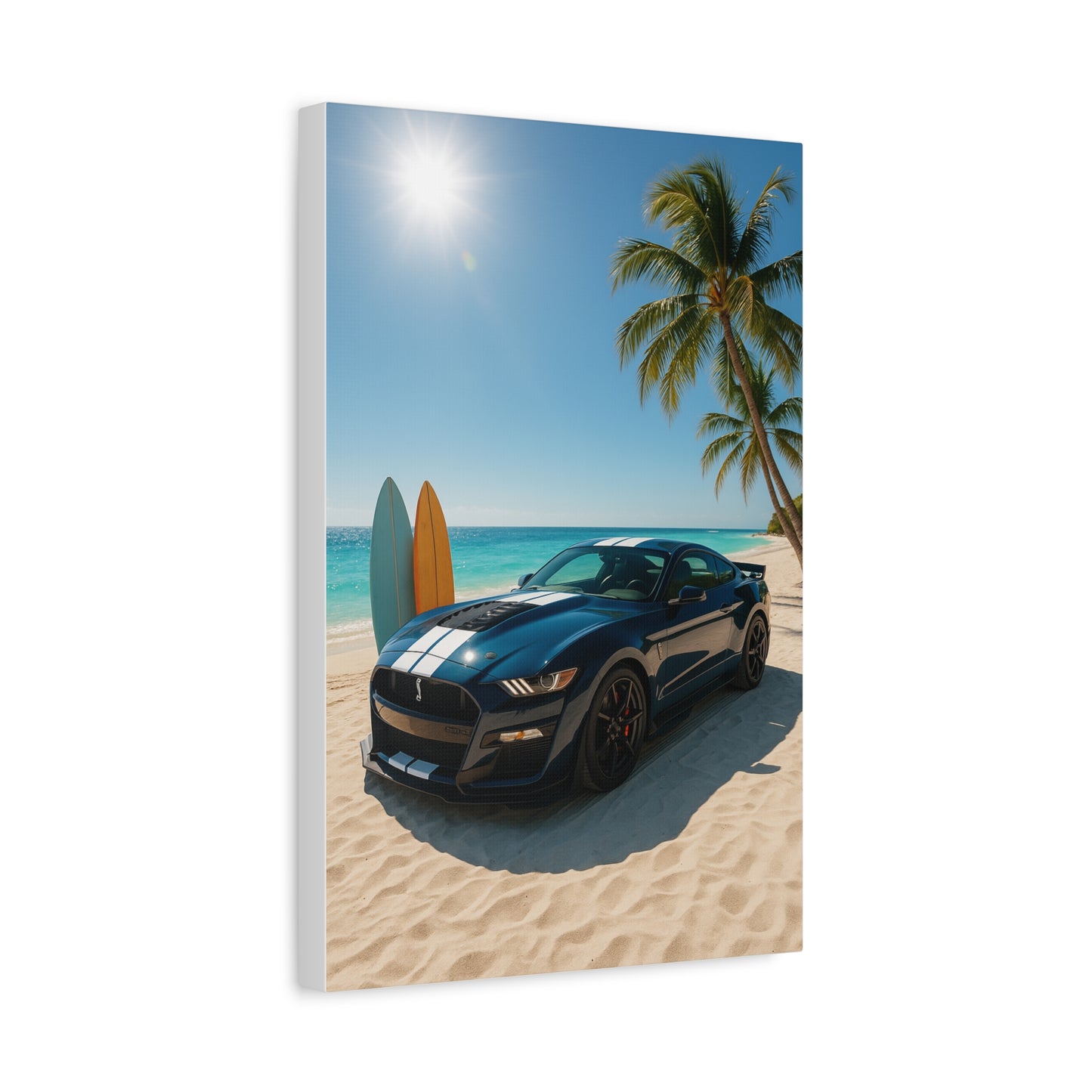 Canvas Print - Ford Shelby GT500 Beach Scene