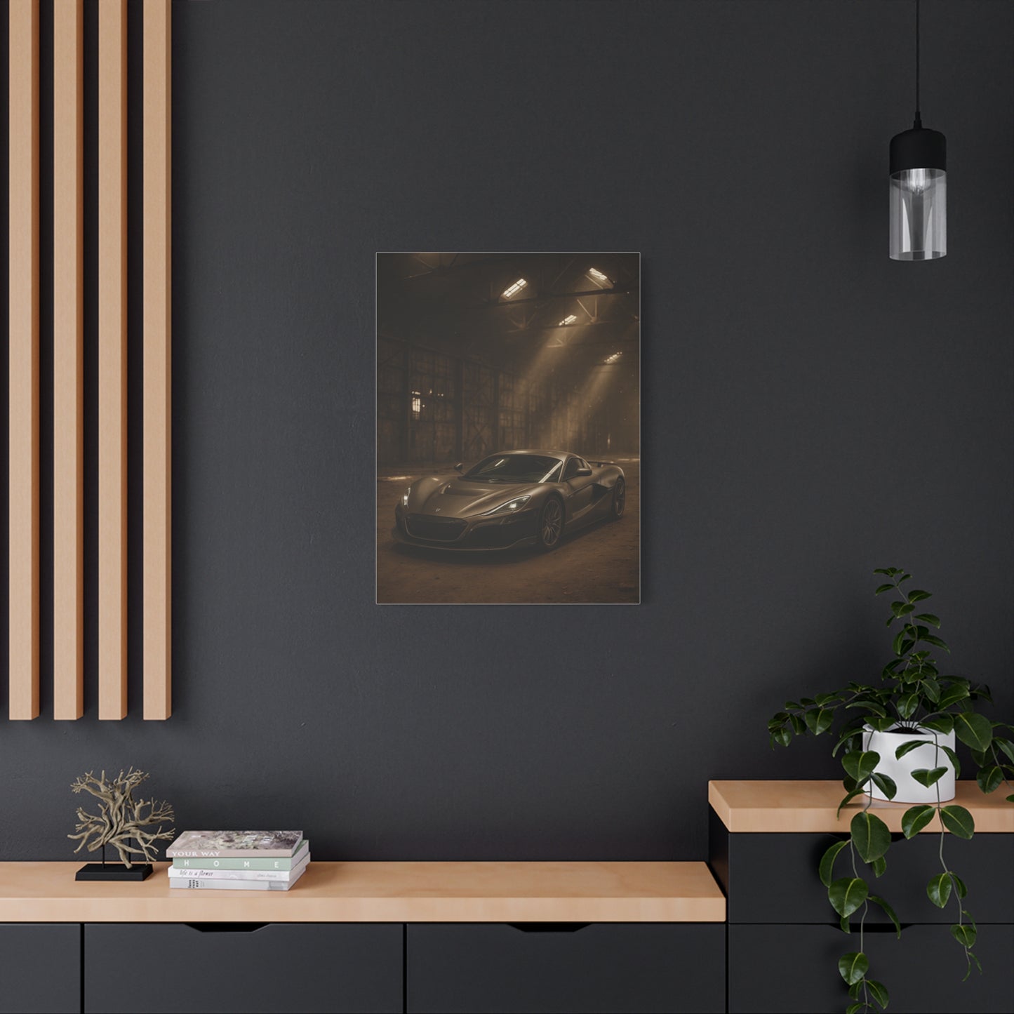 Canvas Art - Rimac Nevera in a Dusty Barn