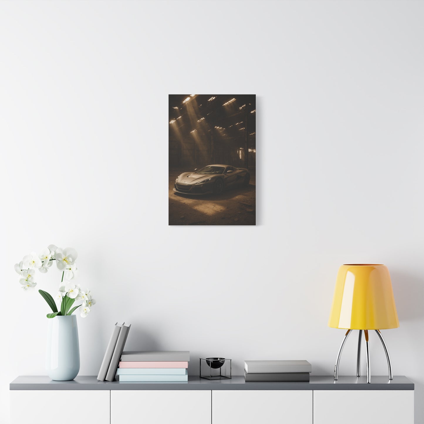 Canvas Art - Rimac Nevera in a Dusty Barn