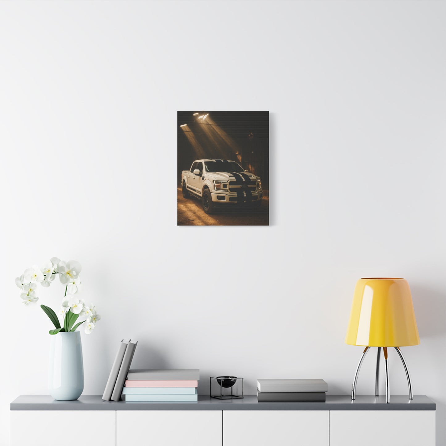 Canvas Print - Ford Shelby F-150 stored in a barn