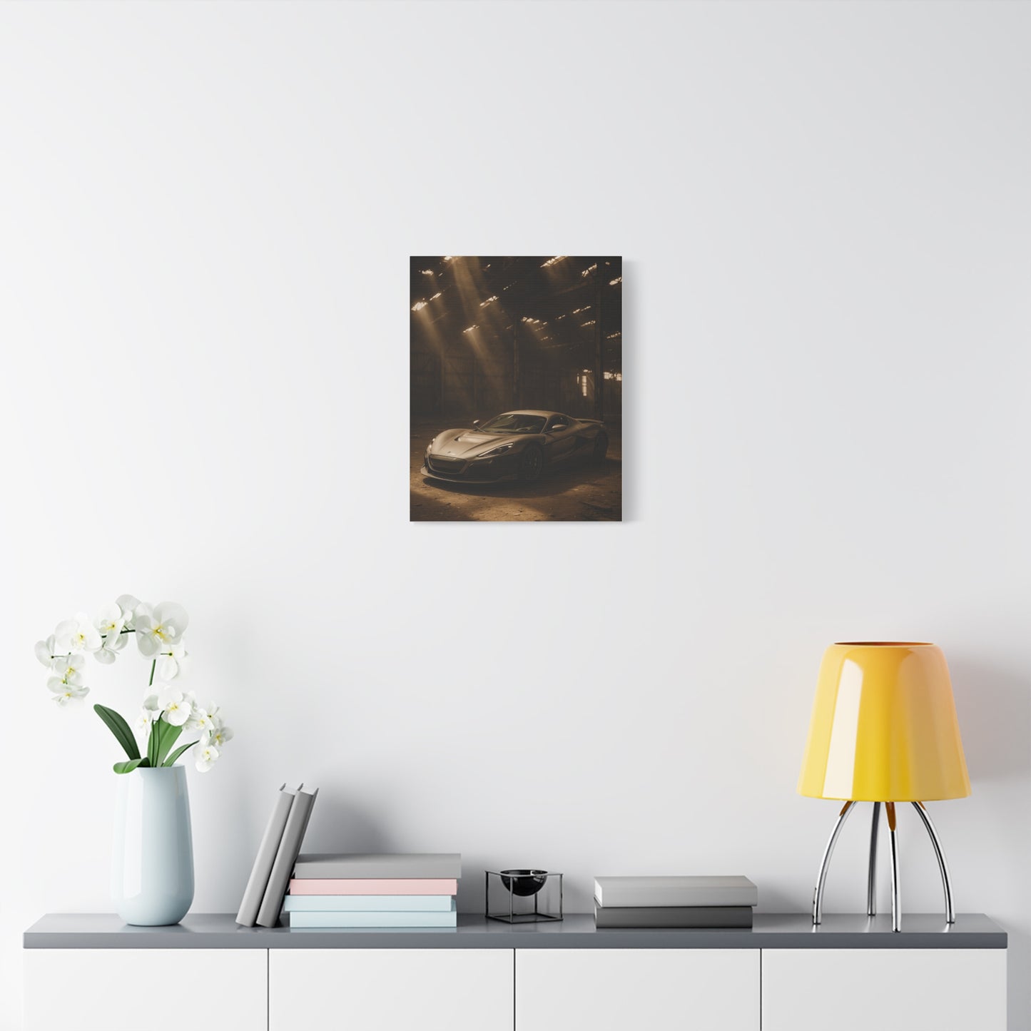 Canvas Art - Rimac Nevera in a Dusty Barn