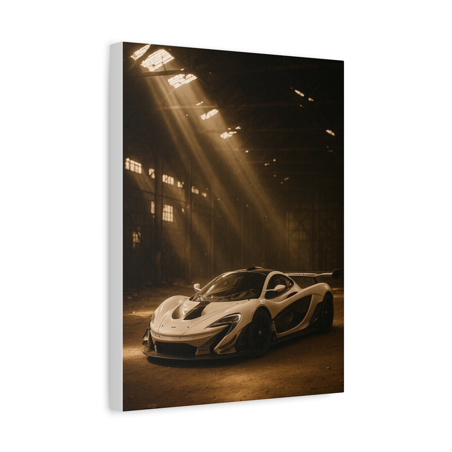 Canvas Print - McLaren 720s Stored Away in a Barn