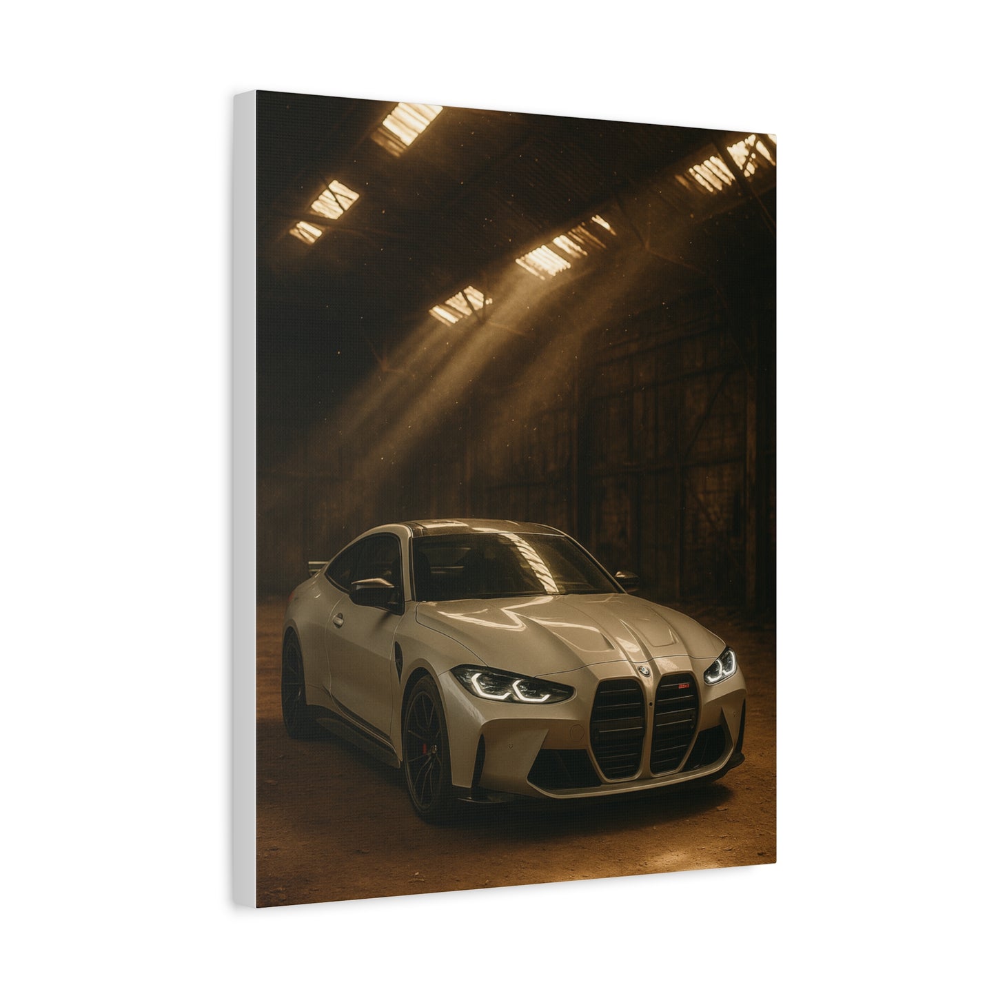 Canvas Print BMW Stored Away in a Barn