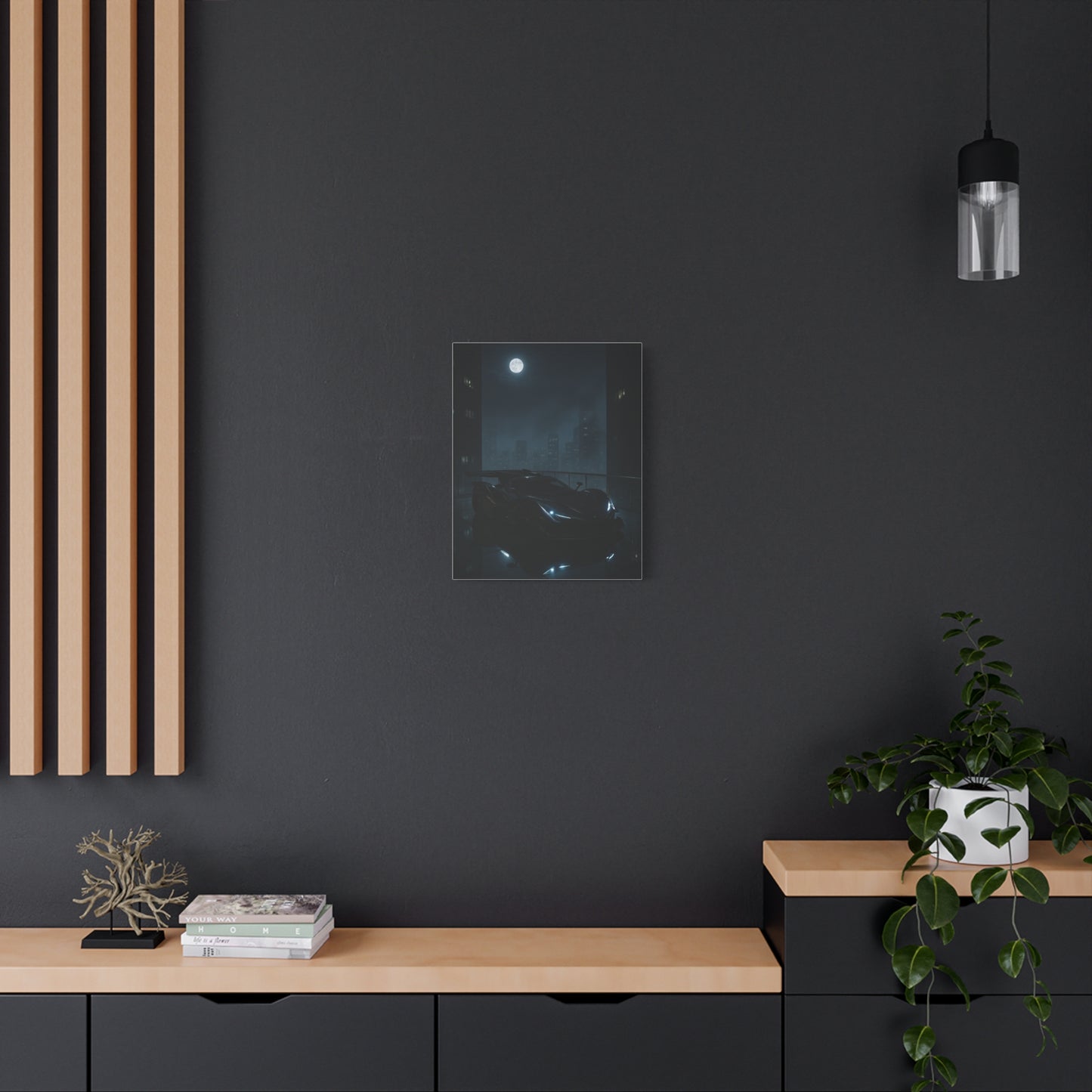 Canvas Print - Apollo IE Chilling on Skyscraper at Midnight