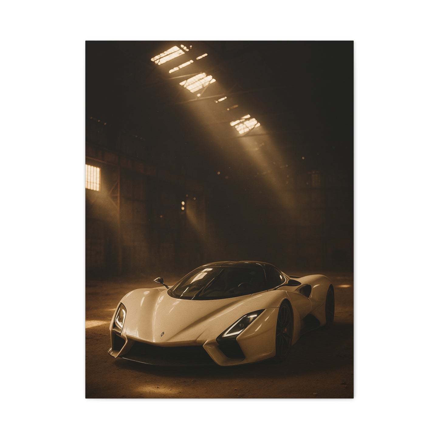 Canvas Print - SSC Tuatara in a dusty barn Wall Art