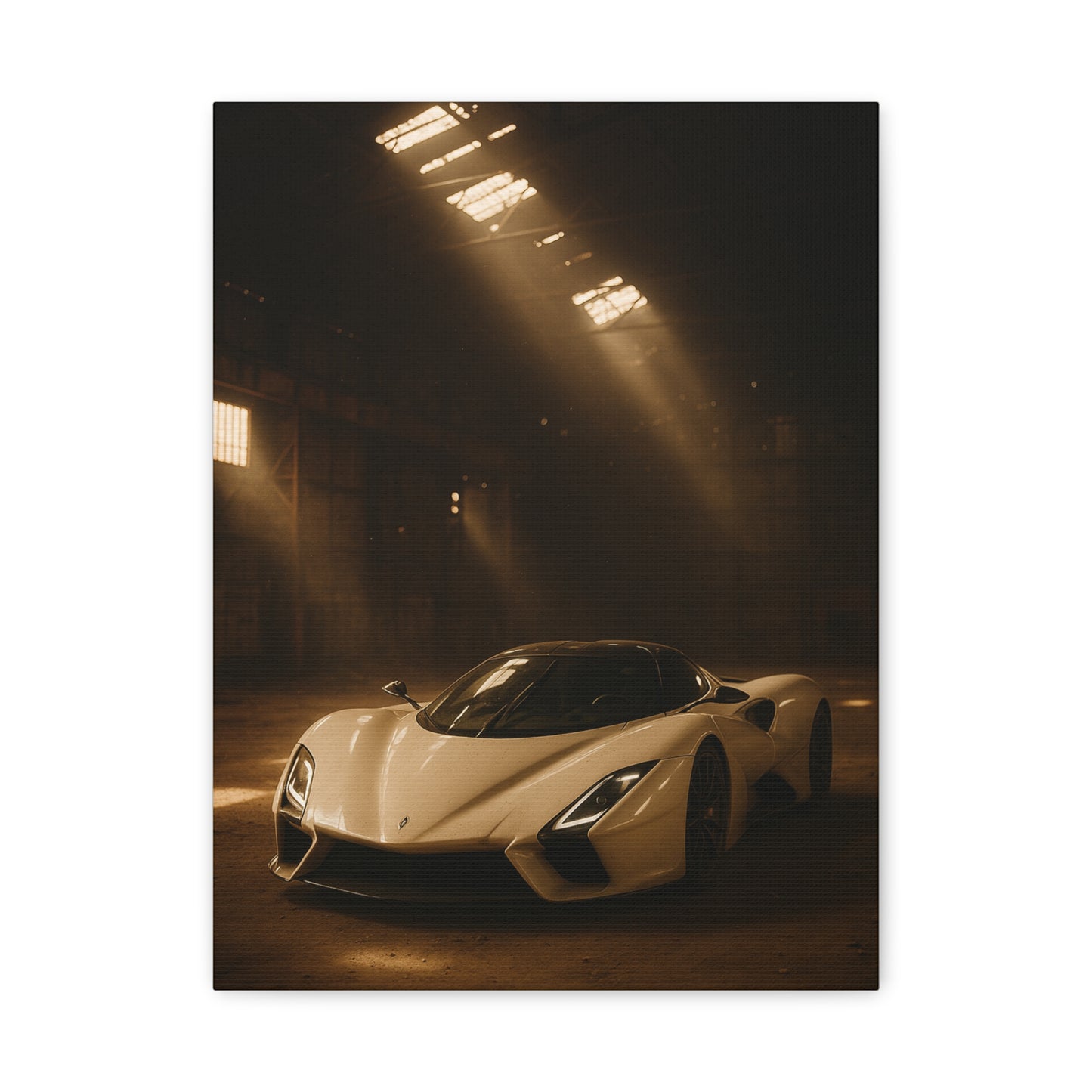Canvas Print - SSC Tuatara in a dusty barn Wall Art