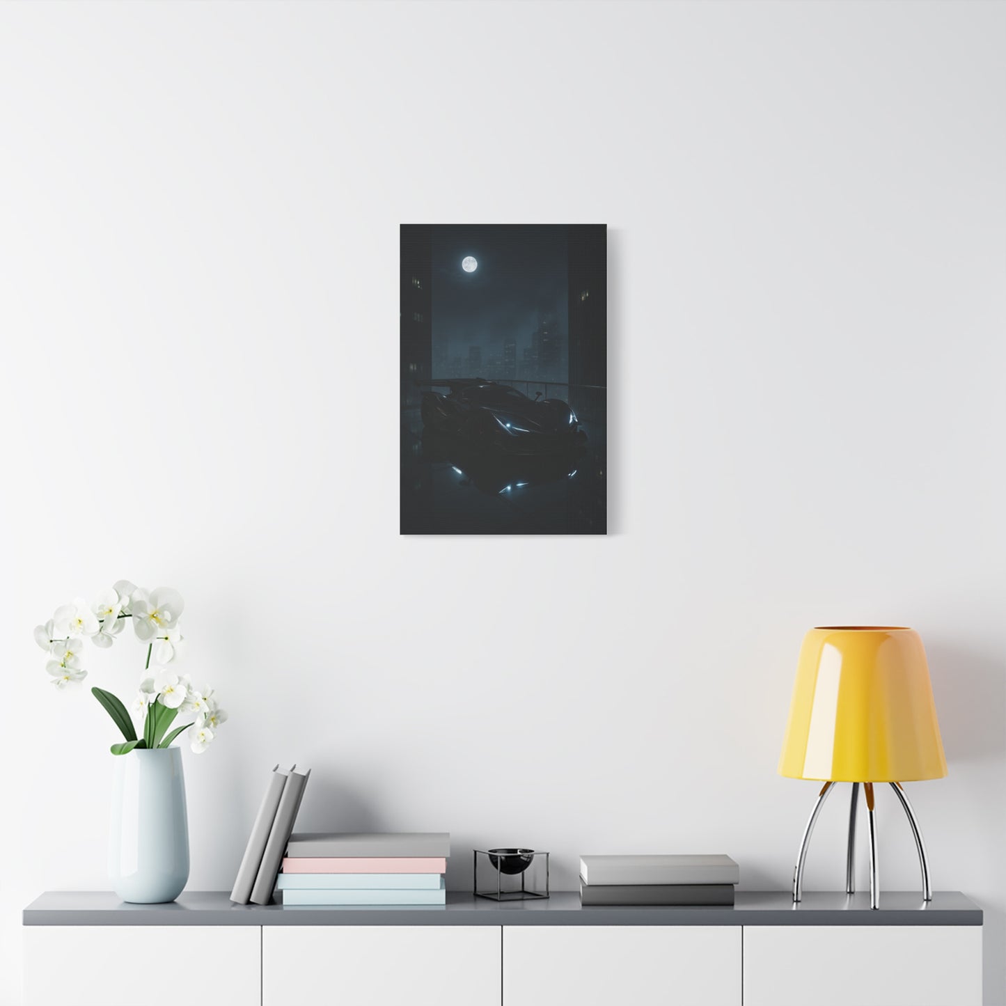Canvas Print - Apollo IE Chilling on Skyscraper at Midnight