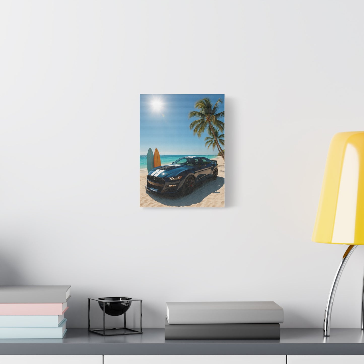 Canvas Print - Ford Shelby GT500 Beach Scene