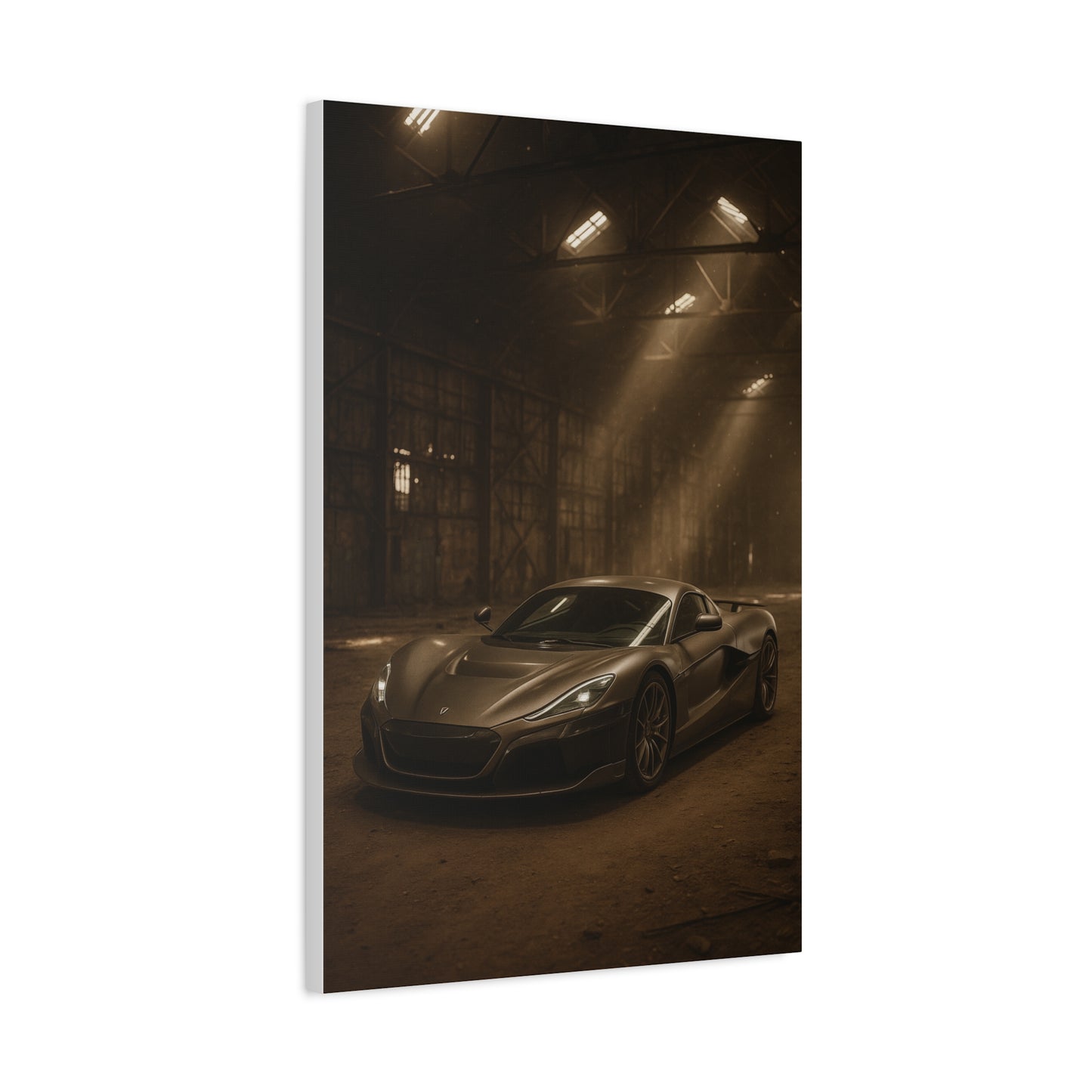 Canvas Art - Rimac Nevera in a Dusty Barn