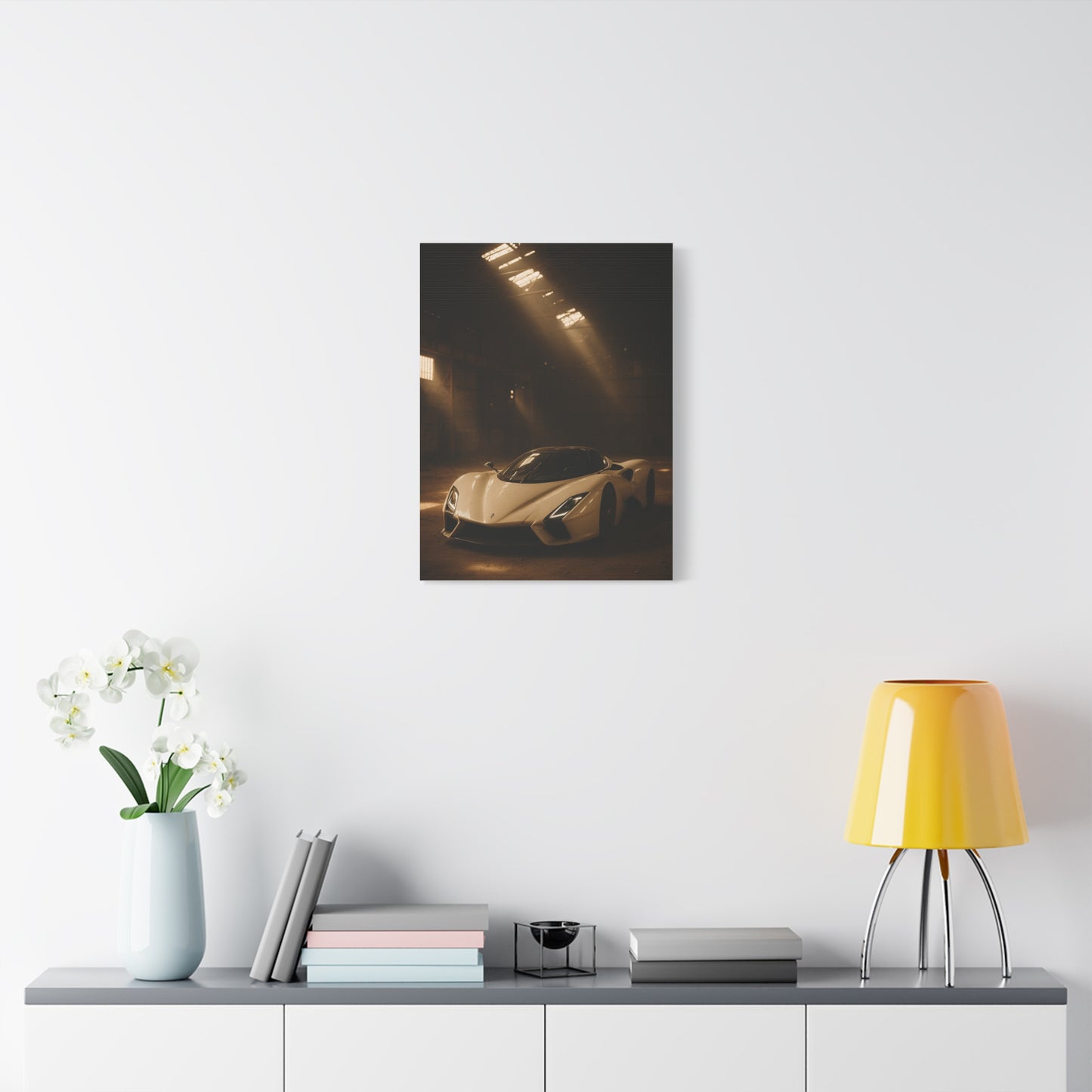 Canvas Print - SSC Tuatara in a dusty barn Wall Art