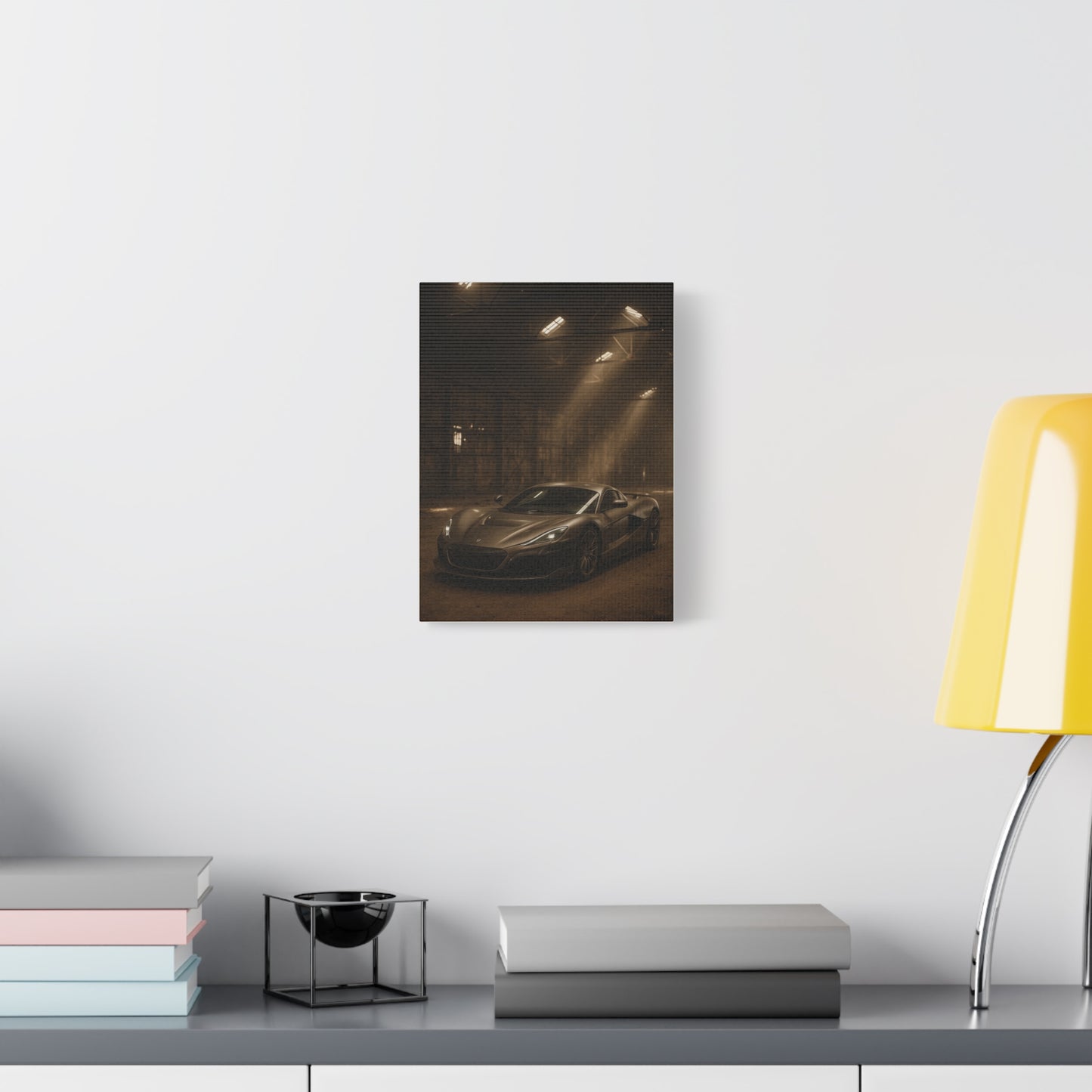 Canvas Art - Rimac Nevera in a Dusty Barn