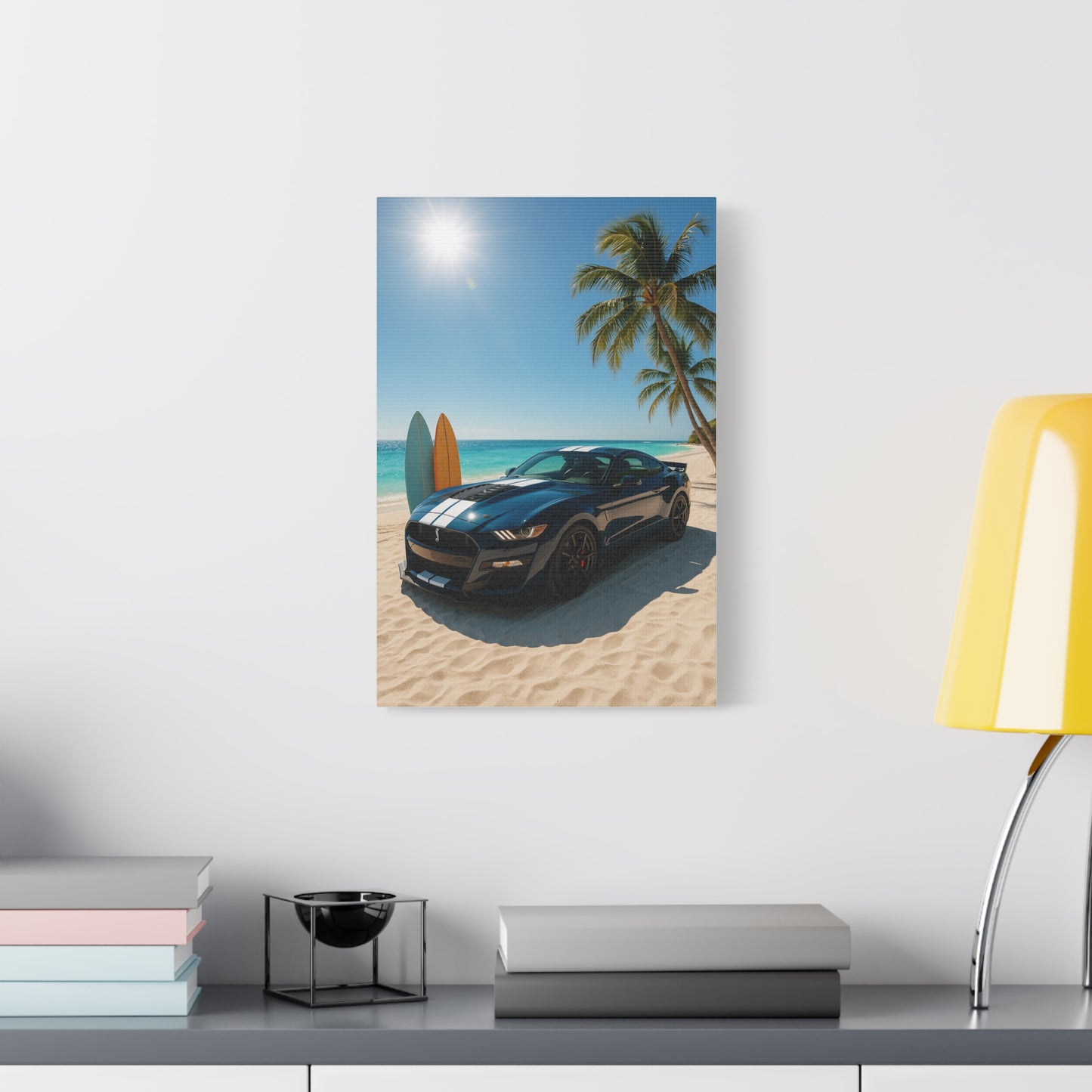 Canvas Print - Ford Shelby GT500 Beach Scene