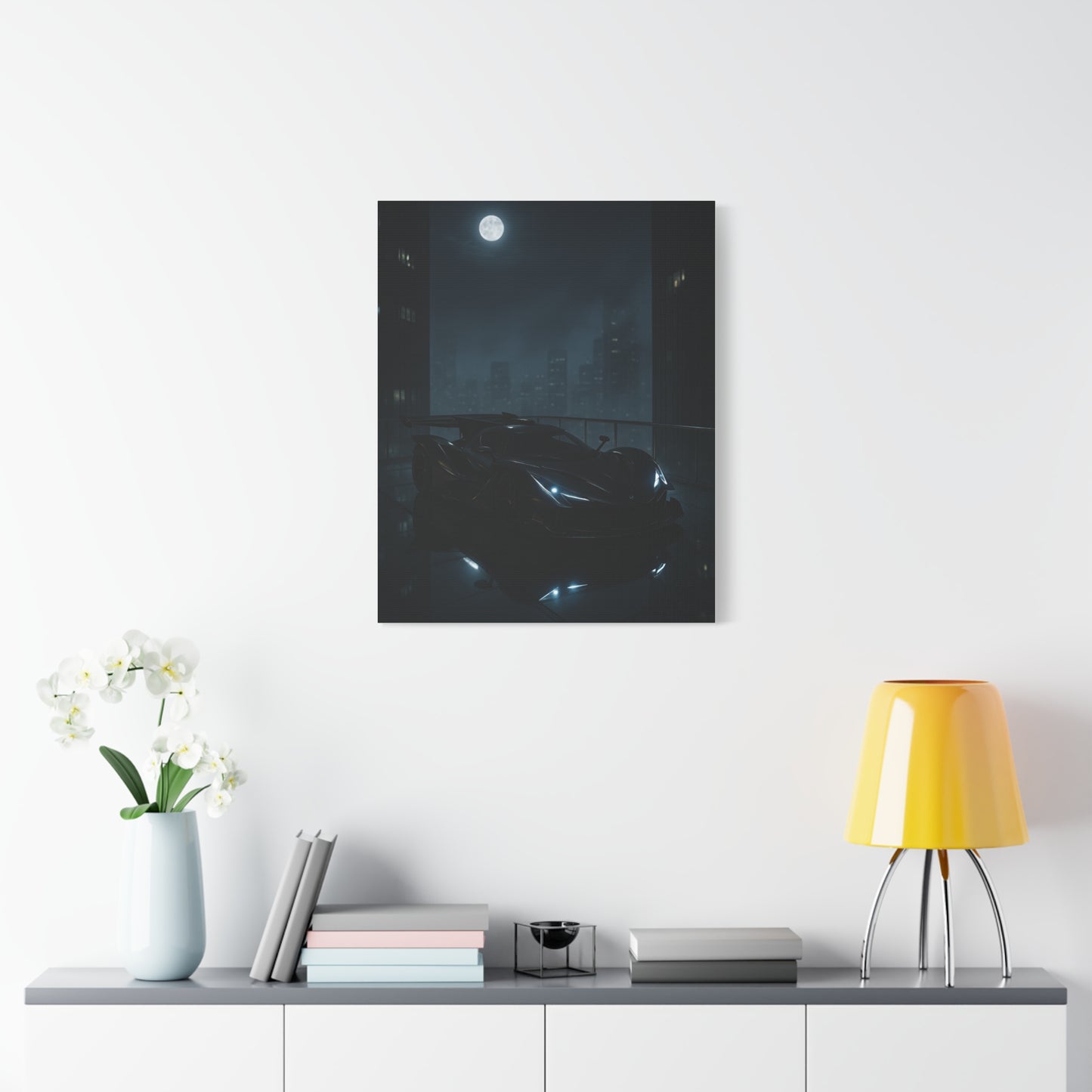 Canvas Print - Apollo IE Chilling on Skyscraper at Midnight