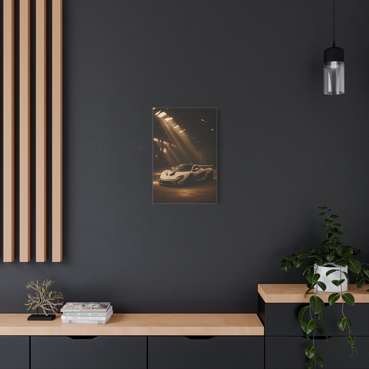 Canvas Print - McLaren 720s Stored Away in a Barn