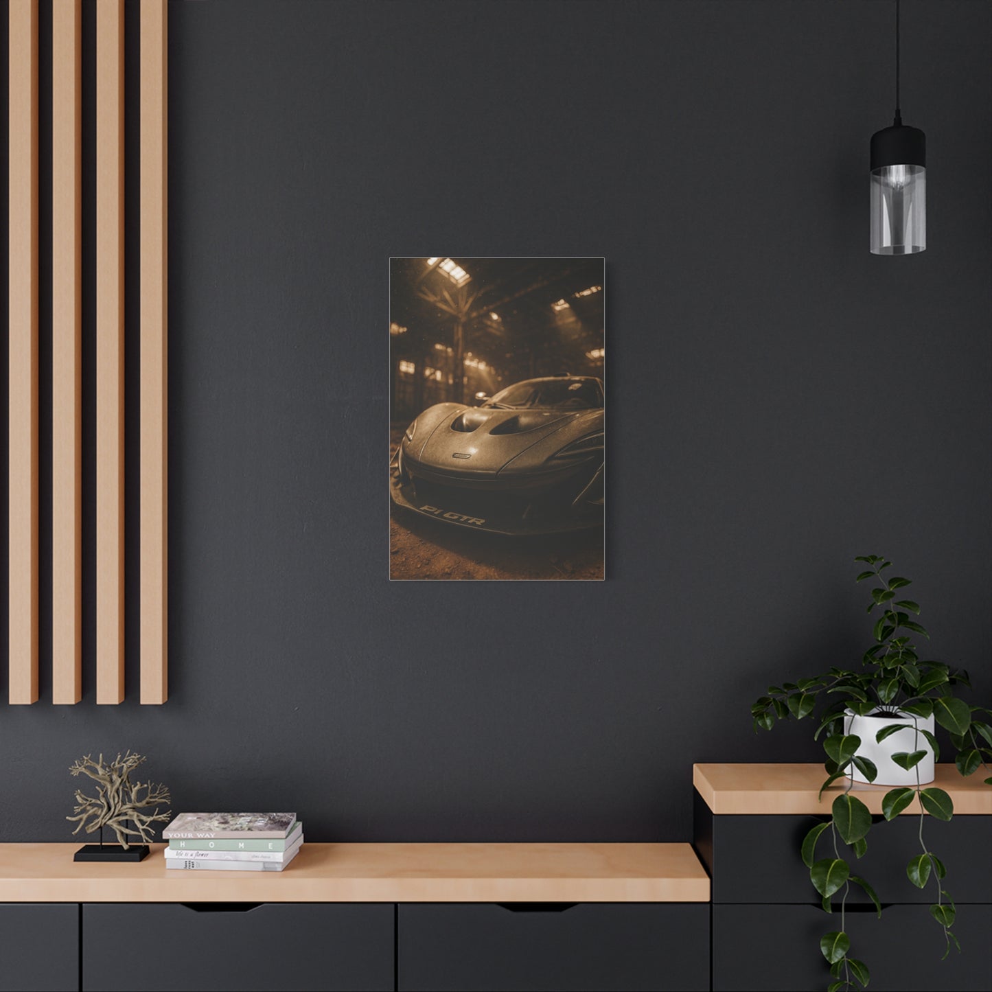 Canvas Print - McLaren 720s Stored Away in a Barn