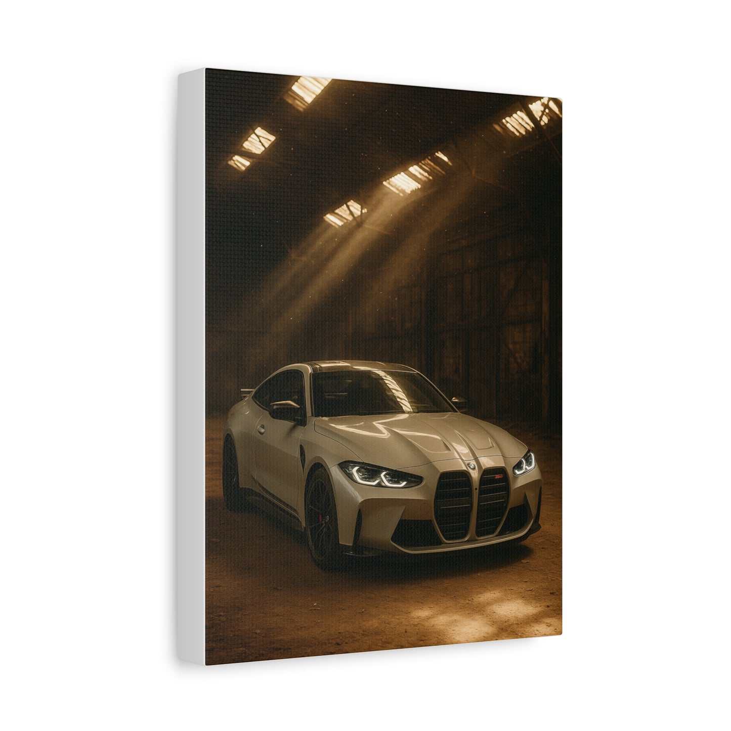 Canvas Print BMW Stored Away in a Barn