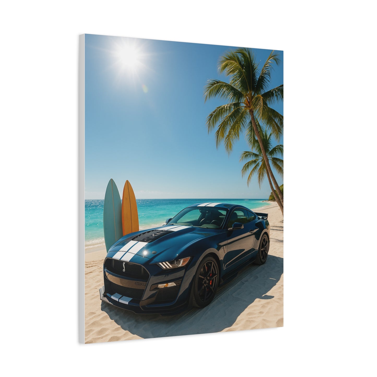 Canvas Print - Ford Shelby GT500 Beach Scene