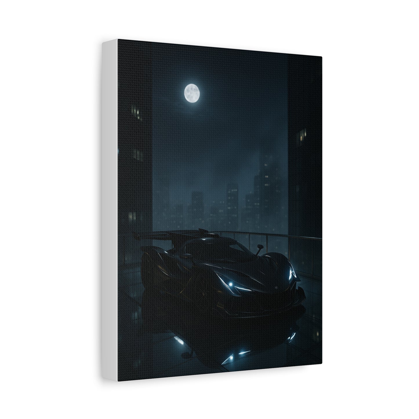 Canvas Print - Apollo IE Chilling on Skyscraper at Midnight