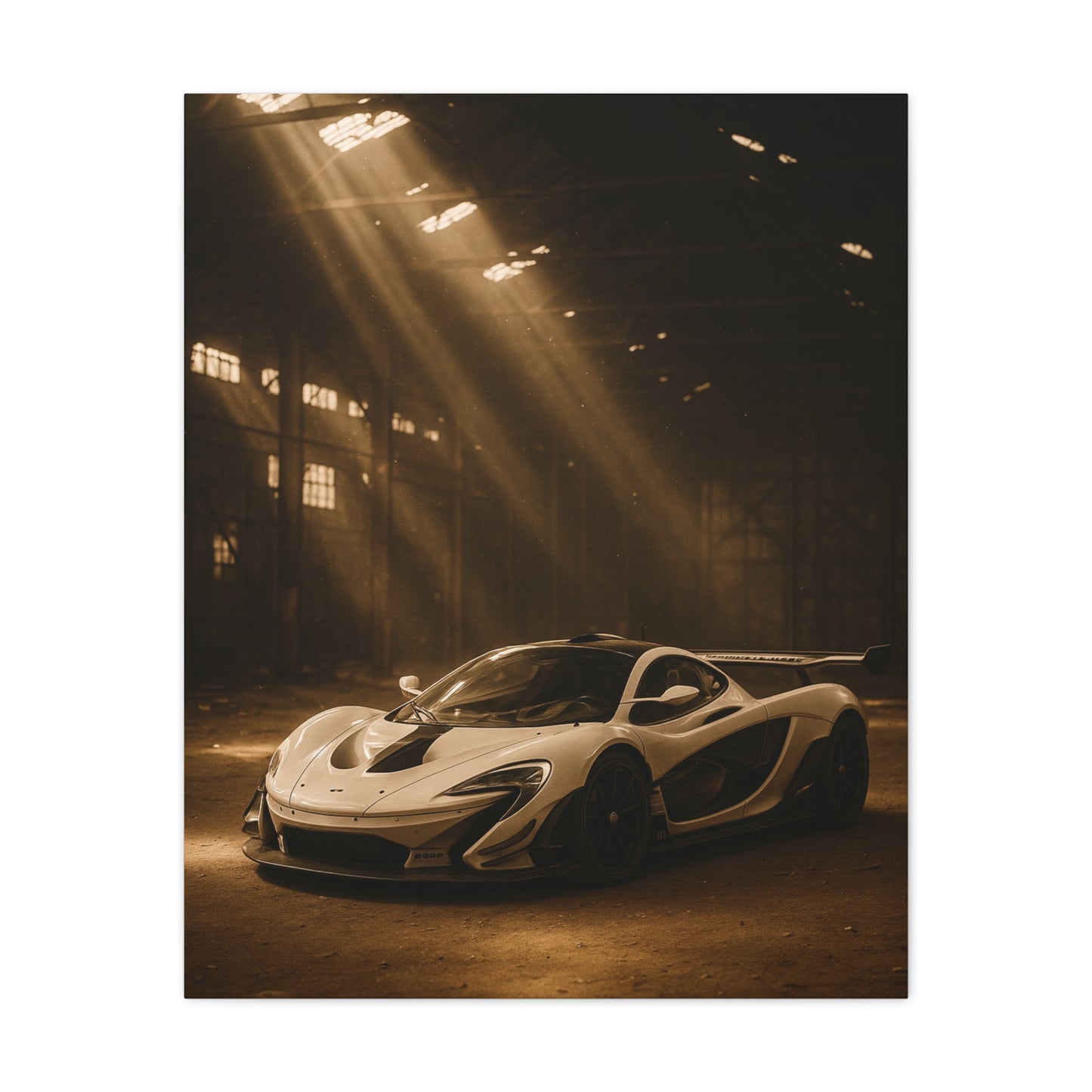Canvas Print - McLaren 720s Stored Away in a Barn