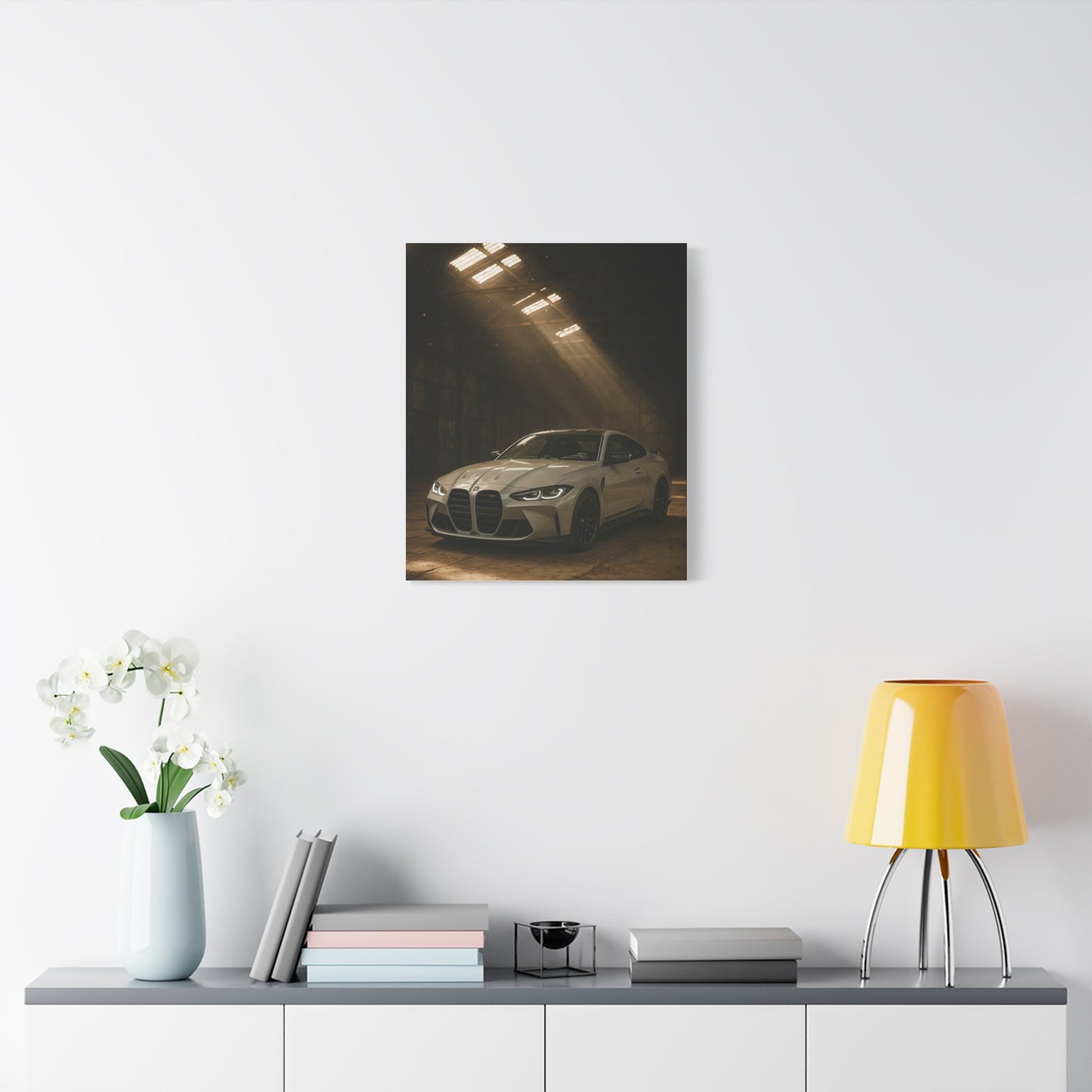 Canvas Print - BMW Stored Away in a Barn