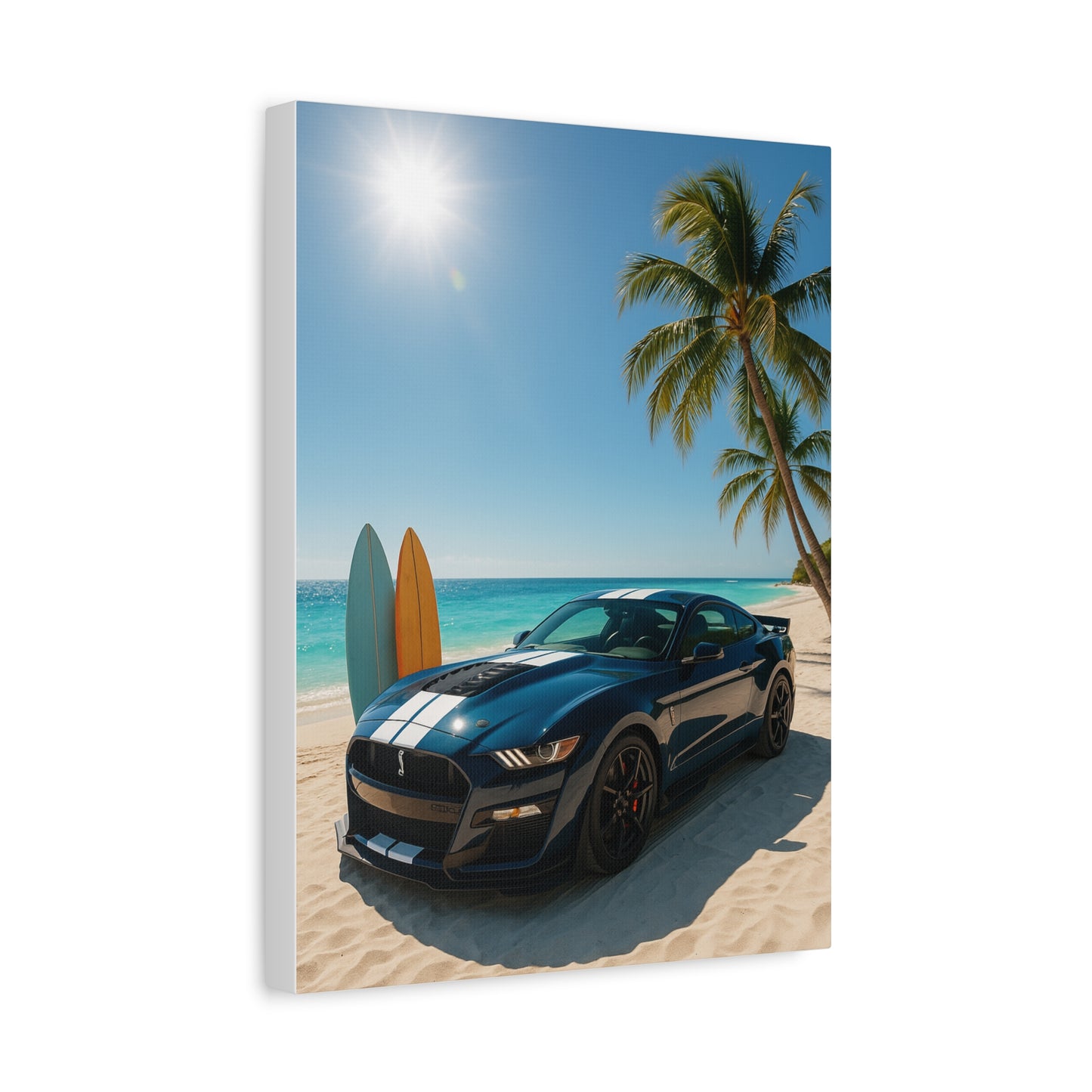 Canvas Print - Ford Shelby GT500 Beach Scene