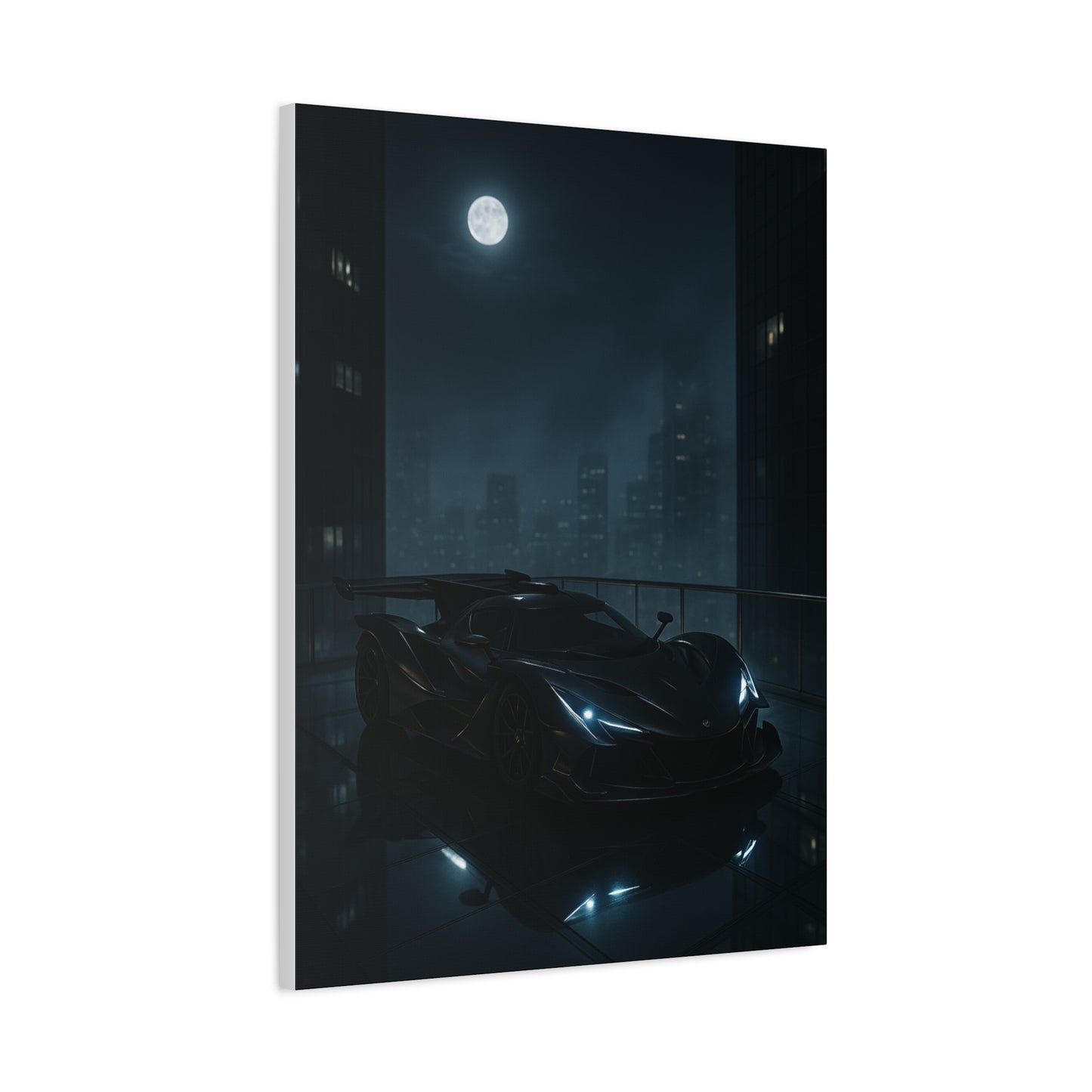 Canvas Print - Apollo IE Chilling on Skyscraper at Midnight