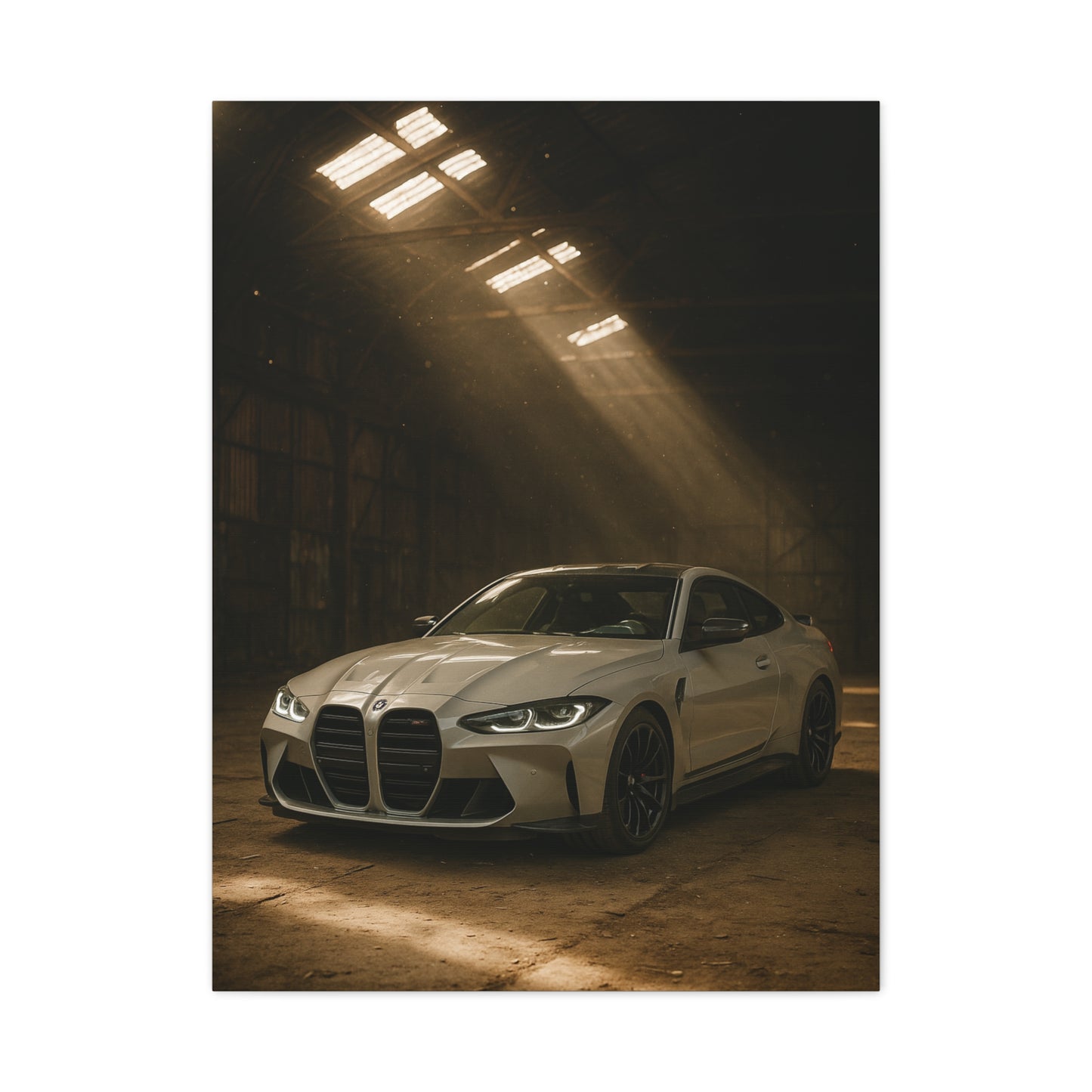 Canvas Print - BMW Stored Away in a Barn