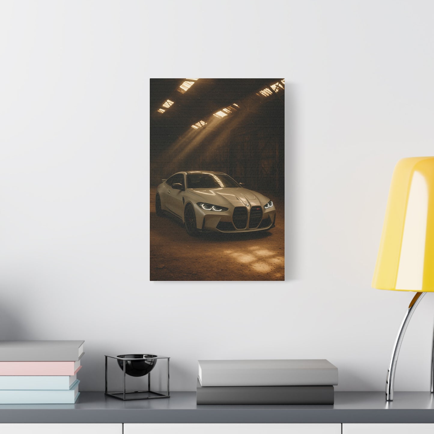 Canvas Print BMW Stored Away in a Barn