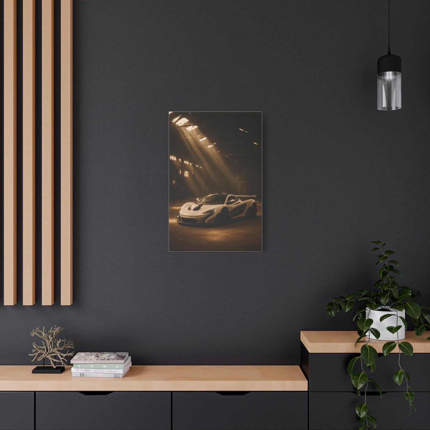 Canvas Print - McLaren 720s Stored Away in a Barn