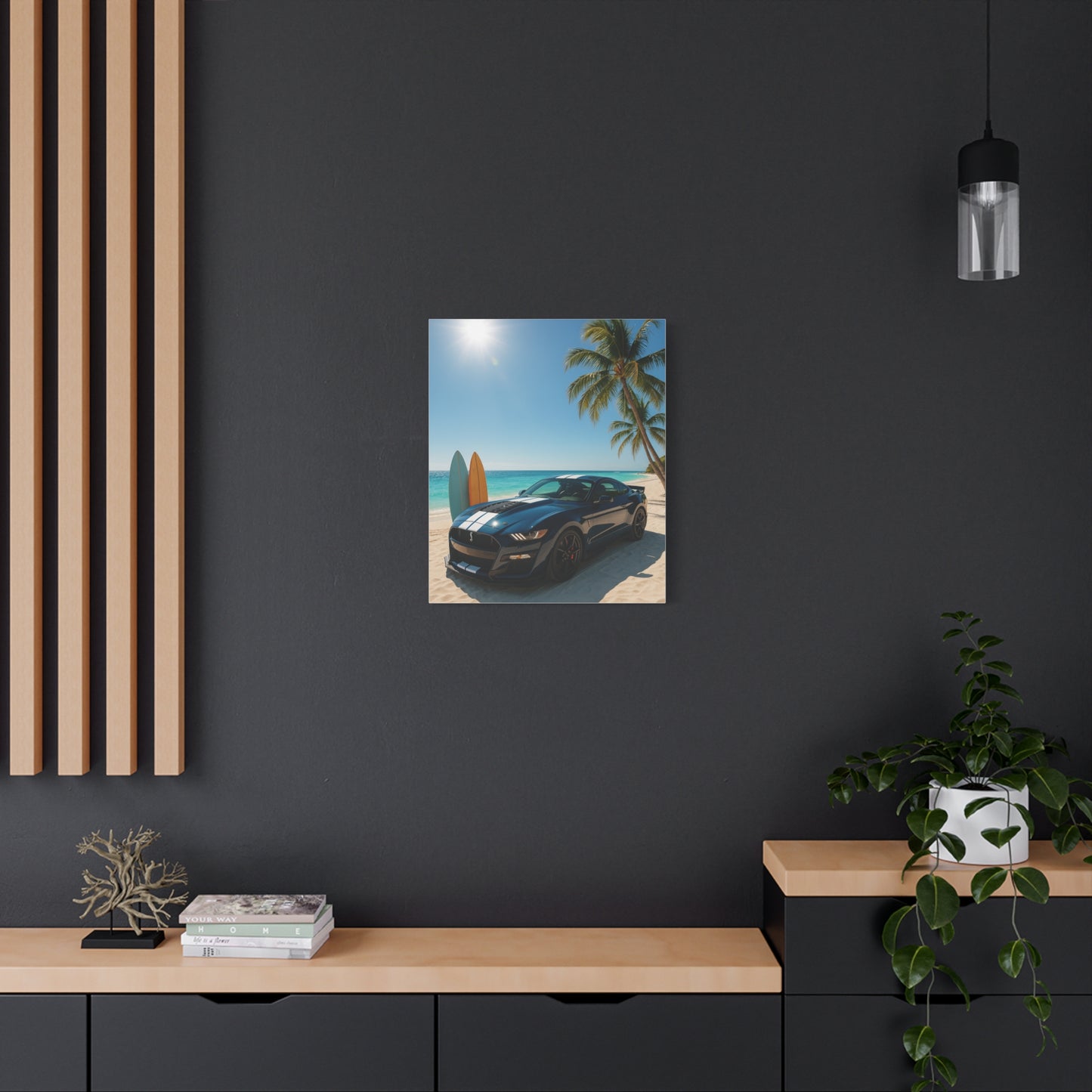 Canvas Print - Ford Shelby GT500 Beach Scene