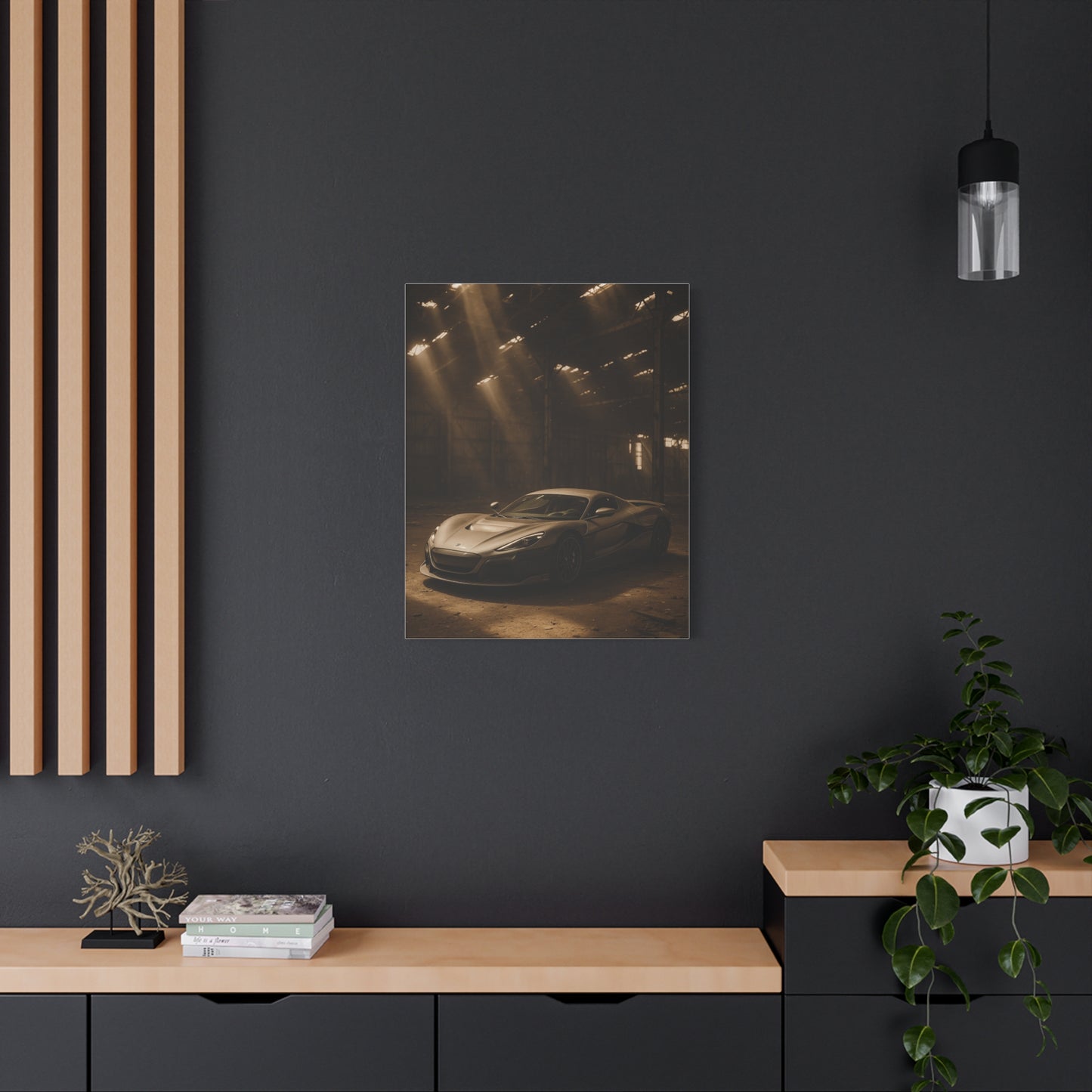 Canvas Art - Rimac Nevera in a Dusty Barn