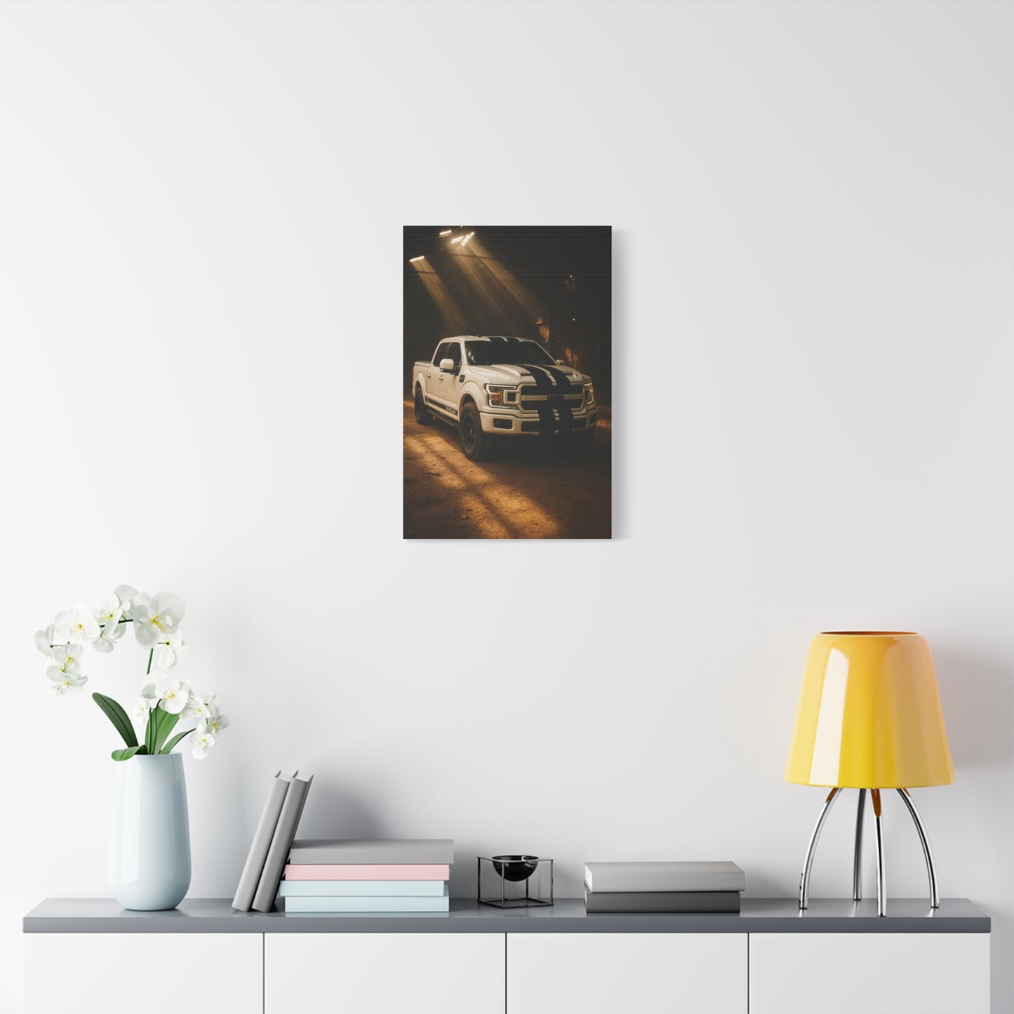 Canvas Print - Ford Shelby F-150 stored in a barn