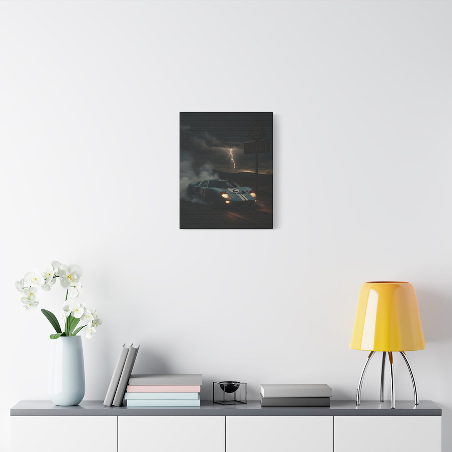 Canvas Print - Ford GT40 Doing a Burnout