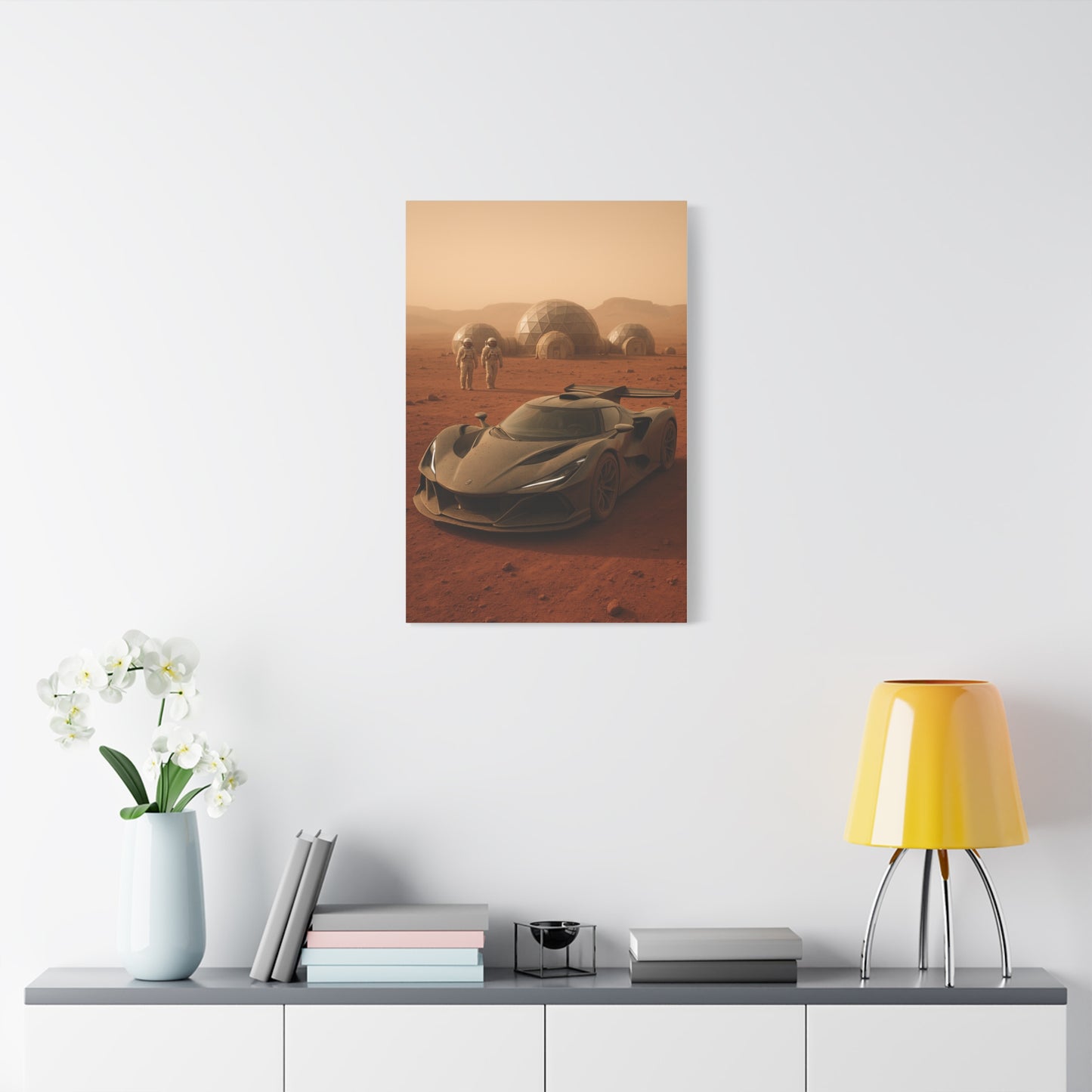 Canvas Wall Art - Apollo IE Mars Compound Scene