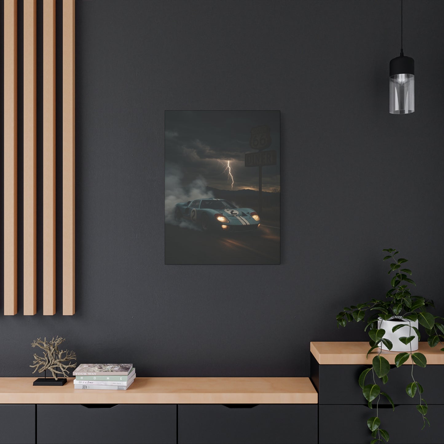 Canvas Print - Ford GT40 Doing a Burnout