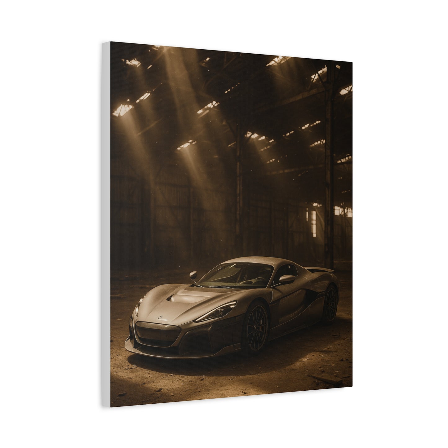 Canvas Art - Rimac Nevera in a Dusty Barn