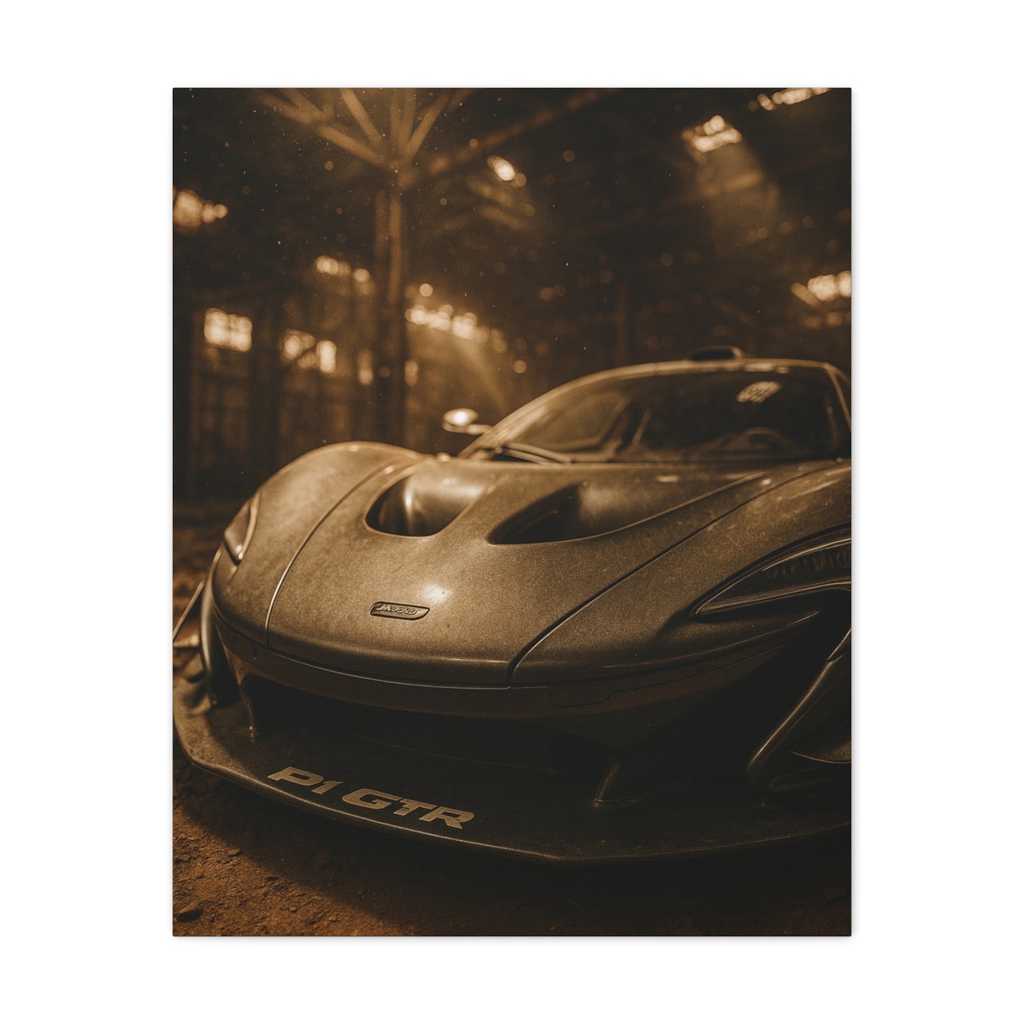 Canvas Print - McLaren 720s Stored Away in a Barn