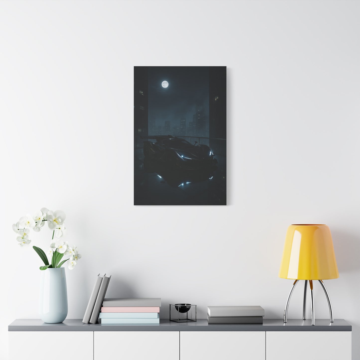 Canvas Print - Apollo IE Chilling on Skyscraper at Midnight