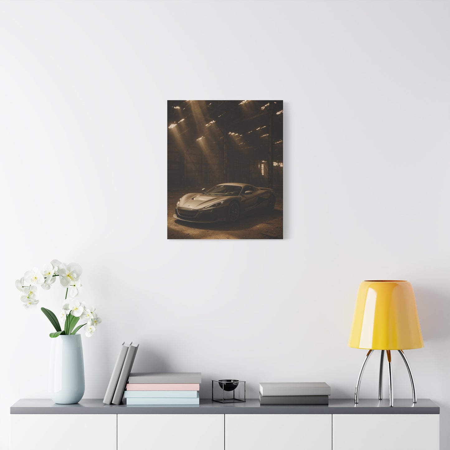 Canvas Art - Rimac Nevera in a Dusty Barn