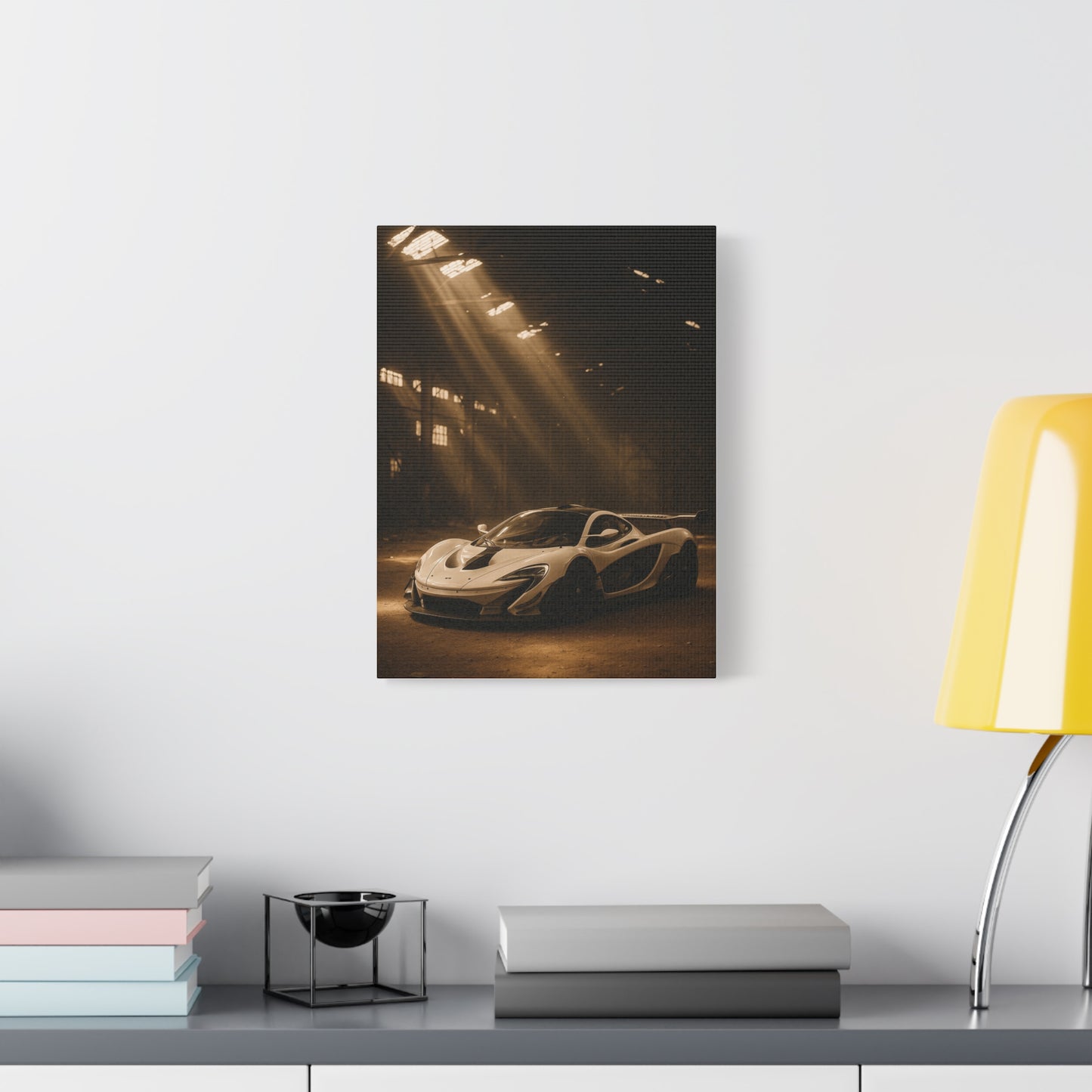 Canvas Print - McLaren 720s Stored Away in a Barn