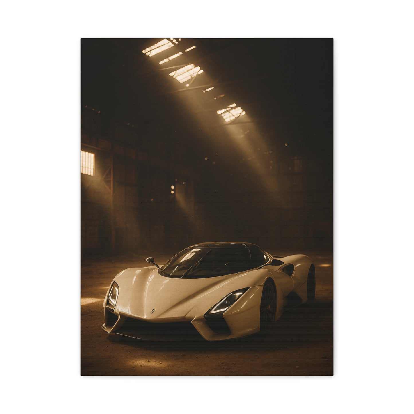 Canvas Print - SSC Tuatara in a dusty barn Wall Art