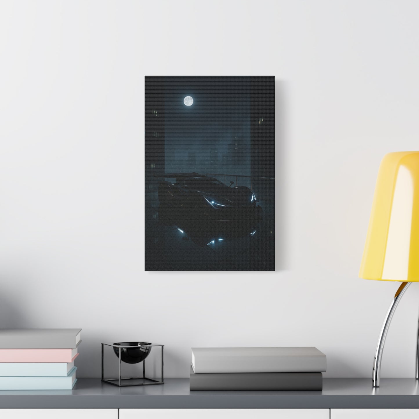 Canvas Print - Apollo IE Chilling on Skyscraper at Midnight