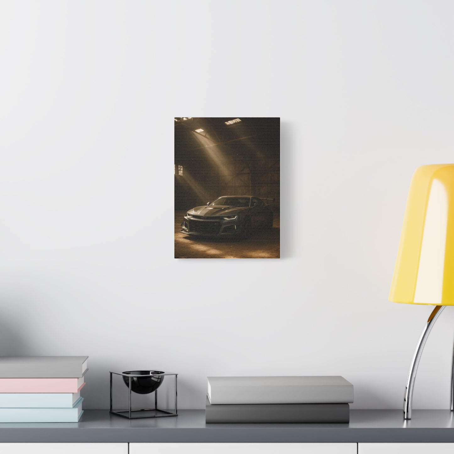 Canvas Print - Chevrolet Camaro in Barn