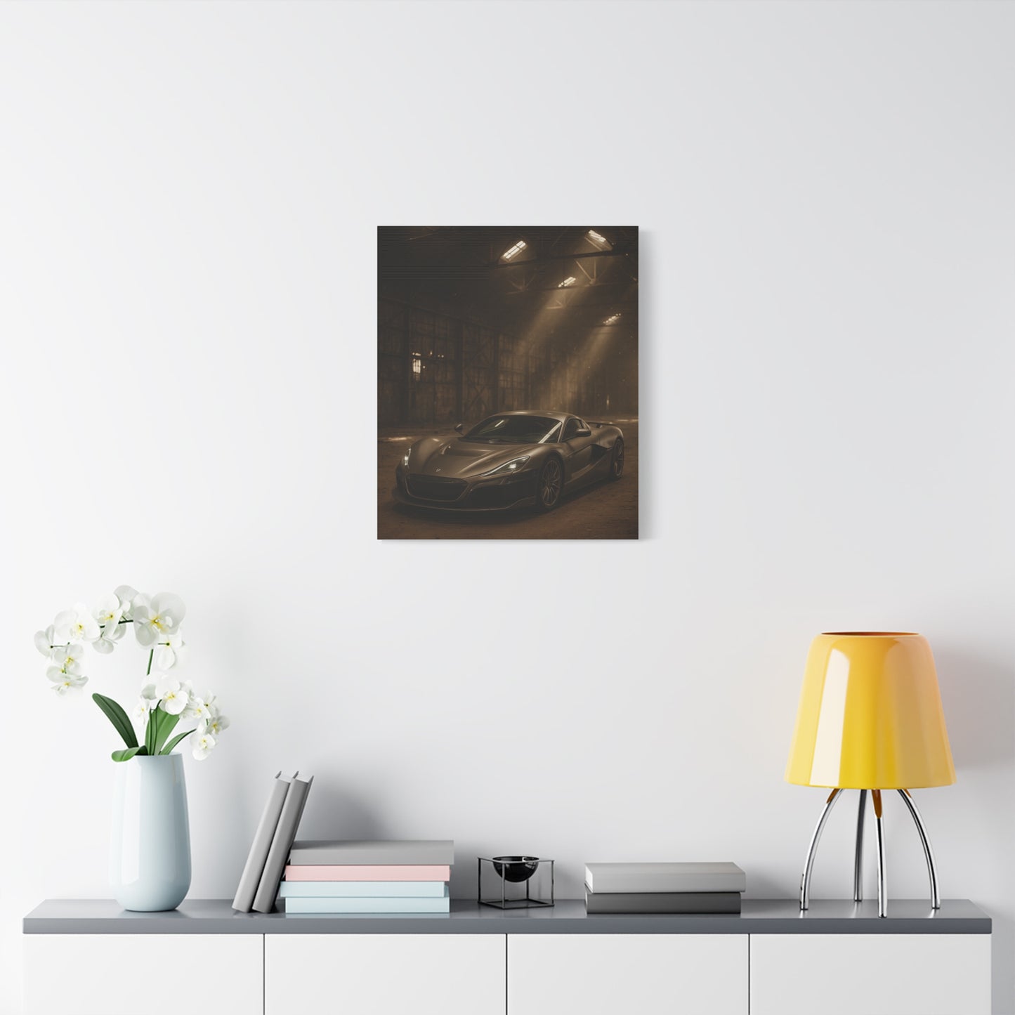 Canvas Art - Rimac Nevera in a Dusty Barn
